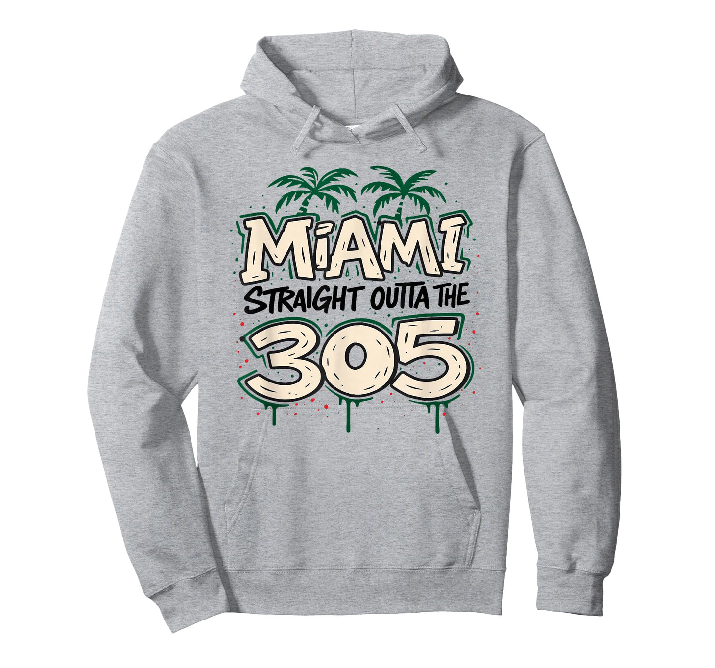 Miami Reppin The 305 Dade Graffiti Urban Vibe Streetwear T-Shirt