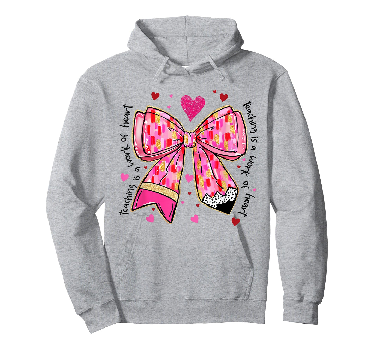 Coquette Bow Leopard Hearts Valentine Day Women Girl Girly T-Shirt