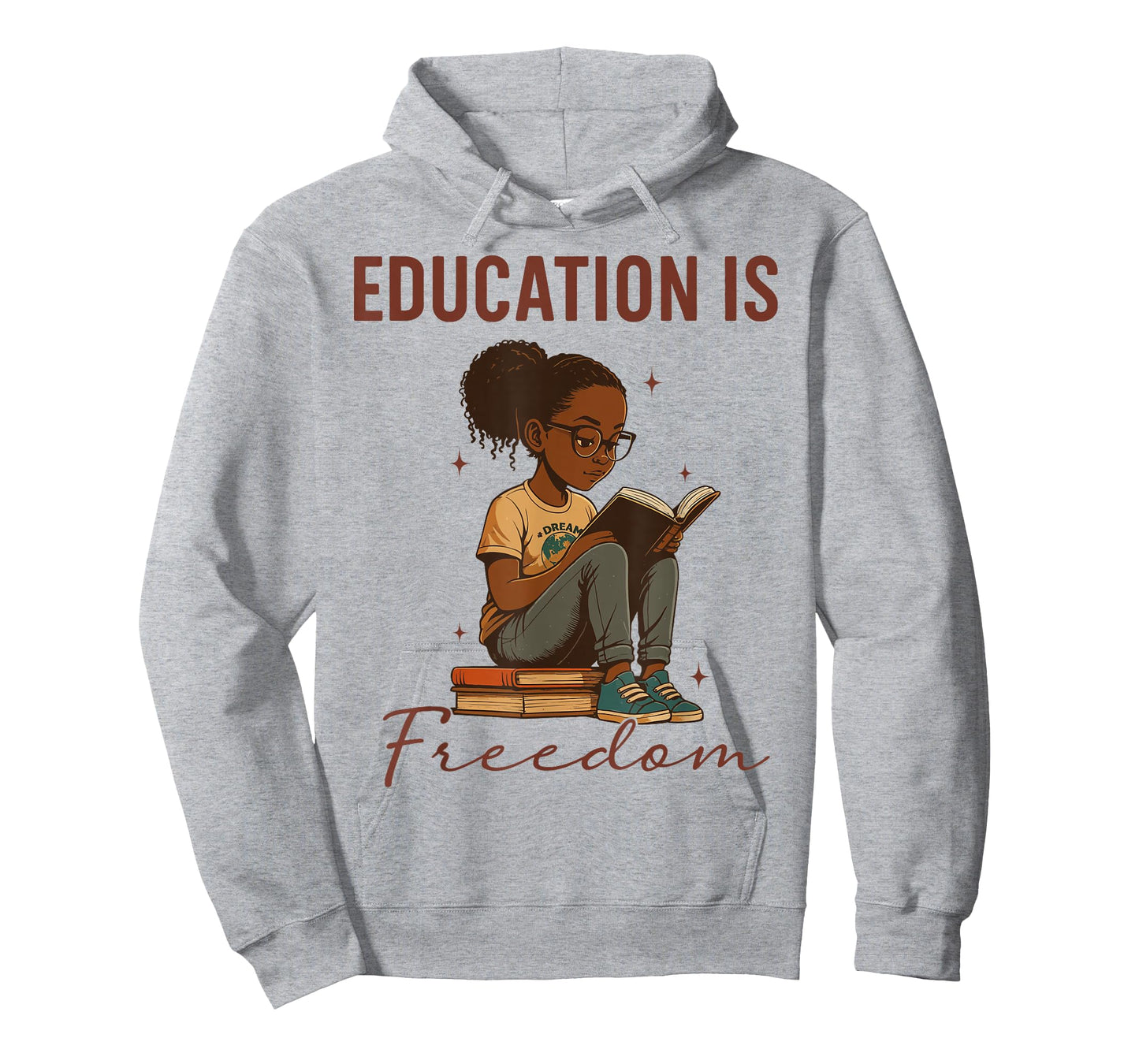 Education is Freedom Black Teacher Books Black History Month T-Shirt