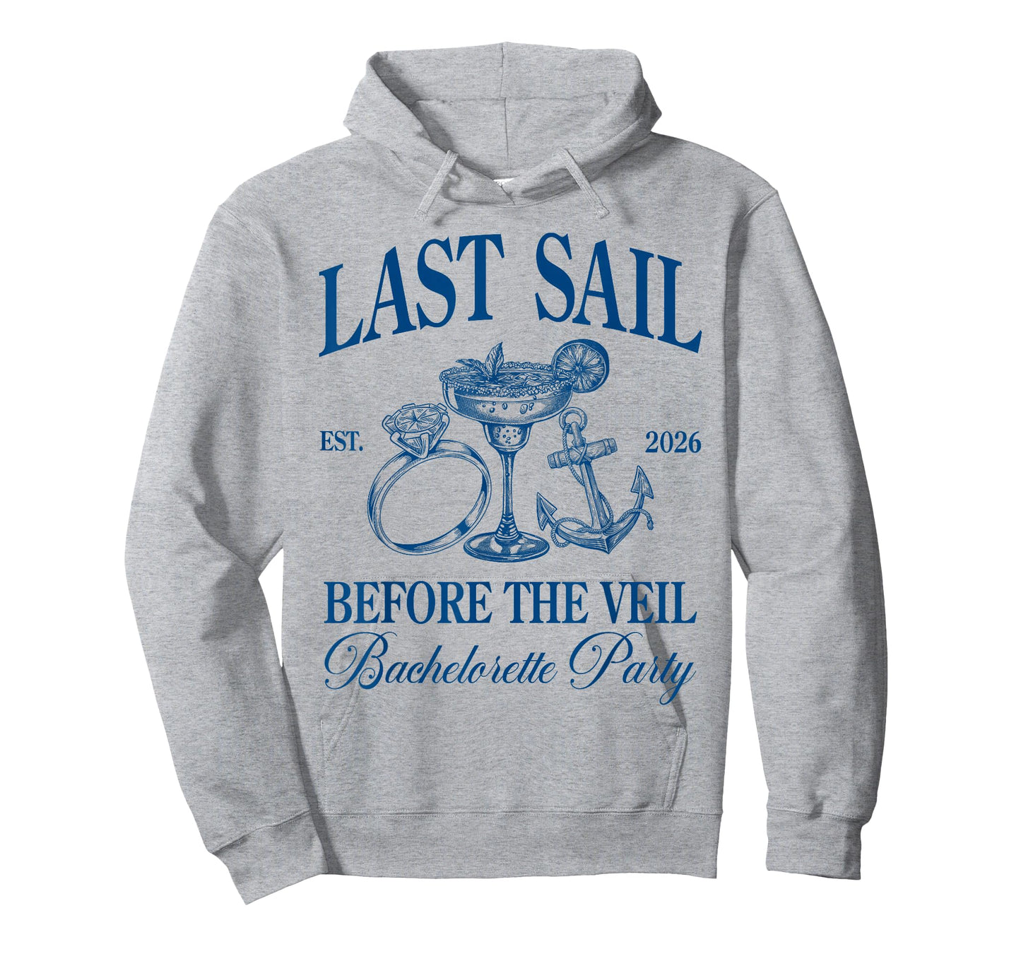 Last Sail Before The Veil 2026 Beach Bachelorette Drinking T-Shirt