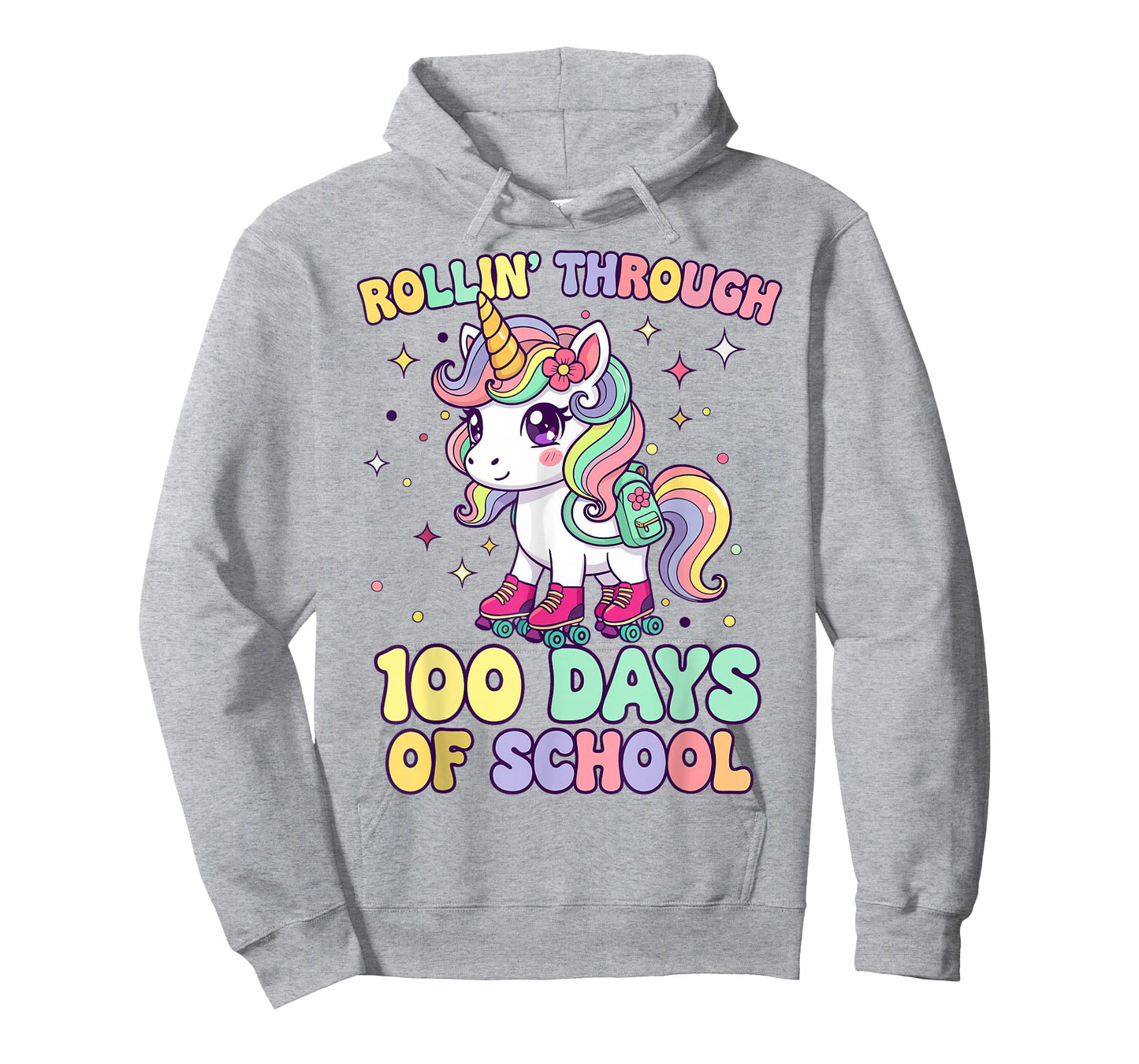 100th Day of School Unicorn 100 Days of School Kids Girls T-Shirt