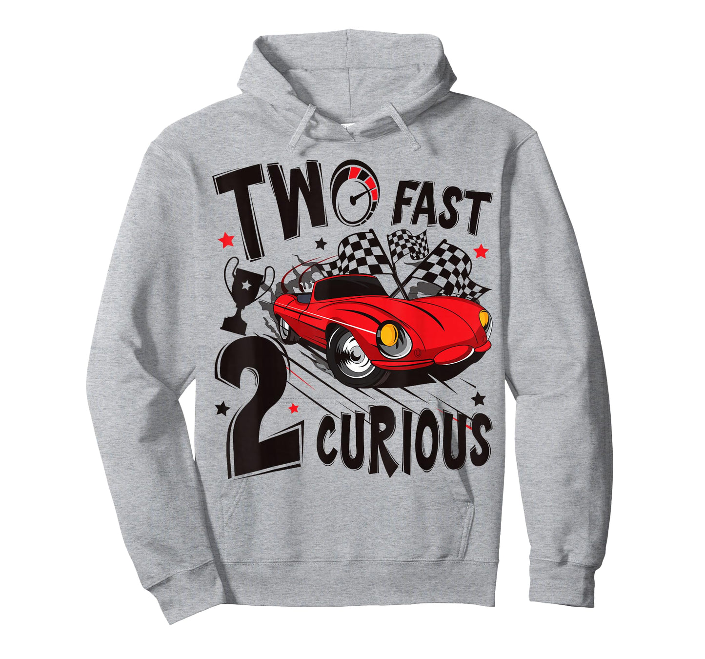 Two Fast 2 Curious Racing 2nd Birthday 2yr Year Old T-Shirt