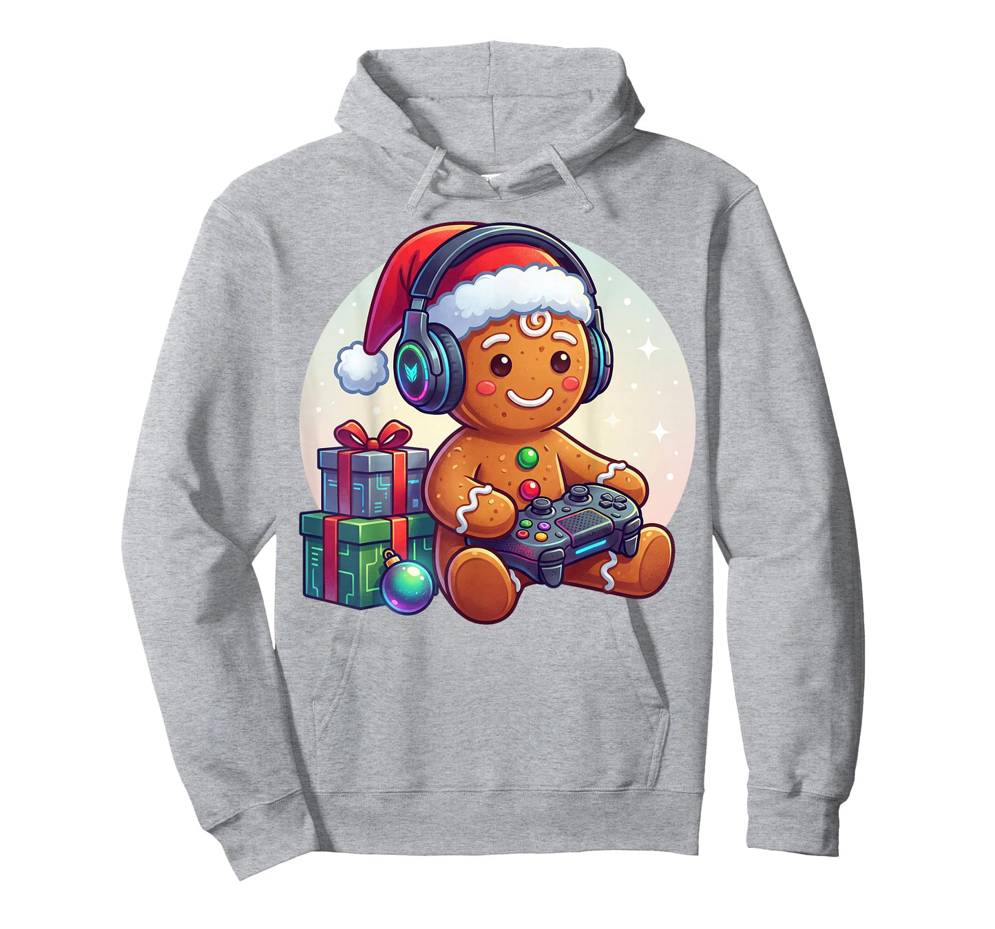 Funny Christmas Gamer Gingerbread Xmas Gaming Men Boys Kids T-Shirt