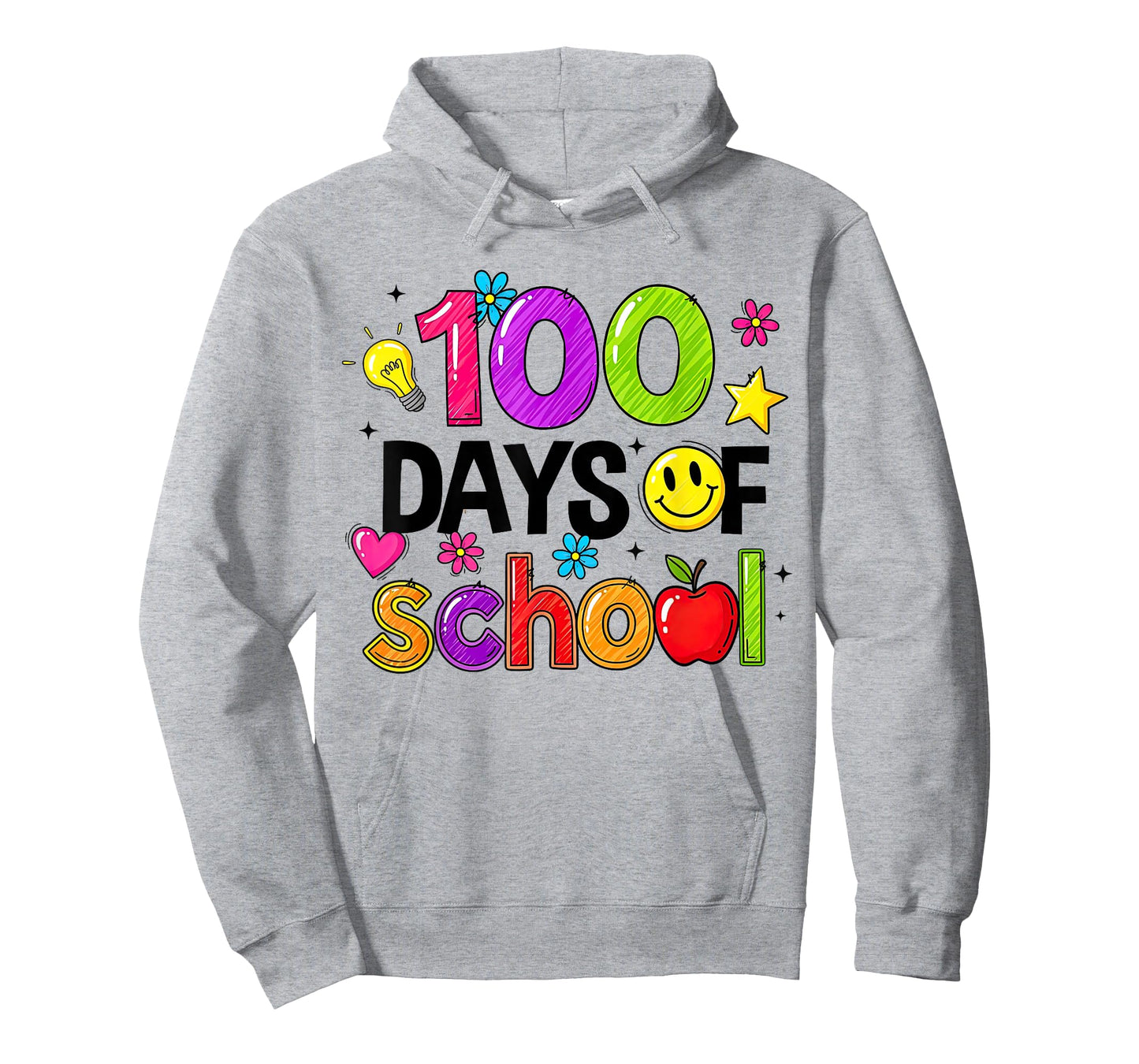 100 Days of School Smile Face 100th Day Brighter Teacher Kid T-Shirt