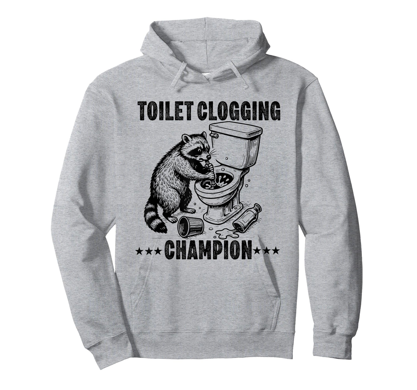 Toilet Clogging Champion Funny dad Joke plumbler Plumbing T-Shirt