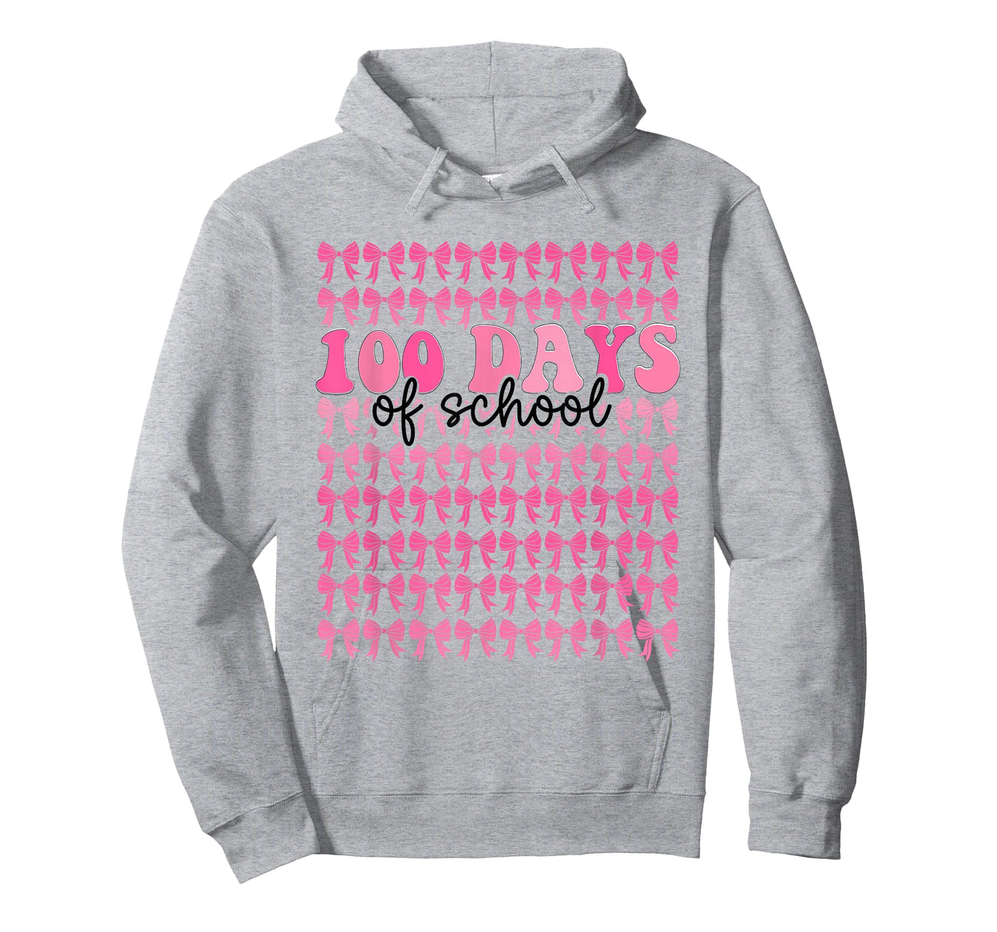 100 Days of School Coquette Bow Teacher Girl Kid 100th Day T-Shirt