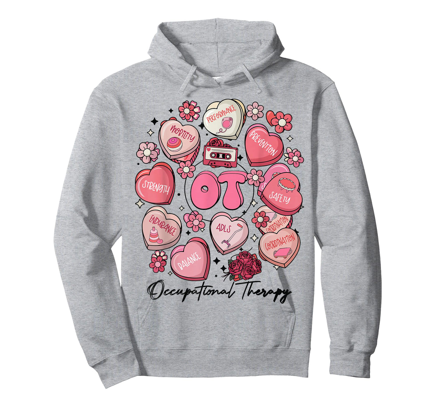 Cute Occupational Therapy Valentines OT Therapist Hearts T-Shirt