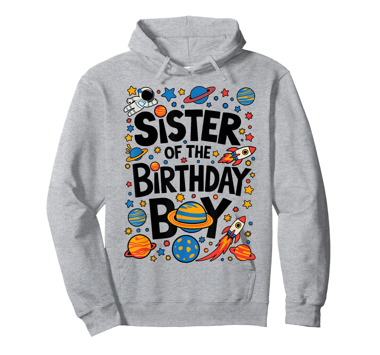 Astronaut Sister of The Birthday Boy Planets Space Galaxy T-Shirt