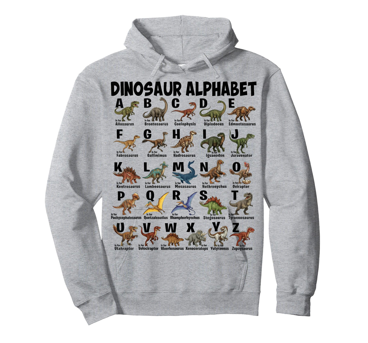 Types of Dinosaurs Alphabet A-Z Dino Girls Boys Dinosaur T-Shirt