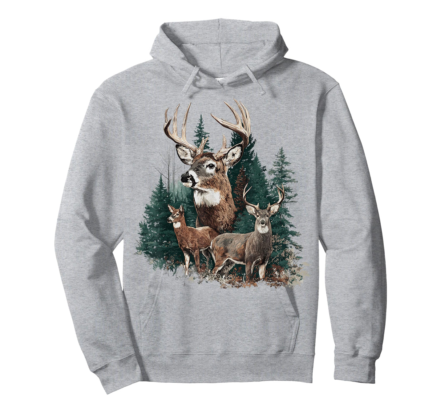 Buck Forest Wildlife Vintage Deer Antlers Hunting Season T-Shirt