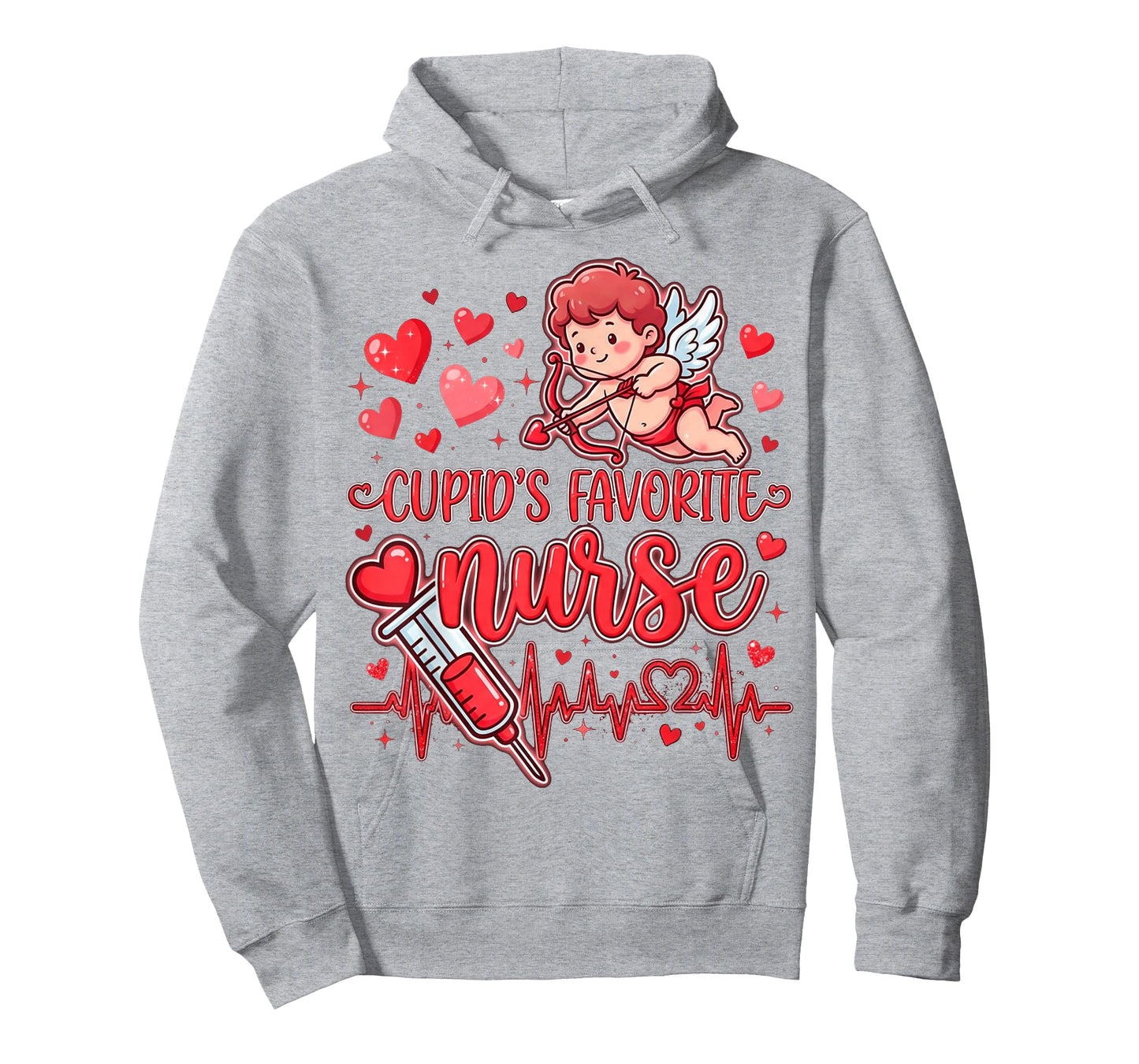 Cute Cupid’s Favorite Nurse Valentine Nursing Hearts Nurses T-Shirt