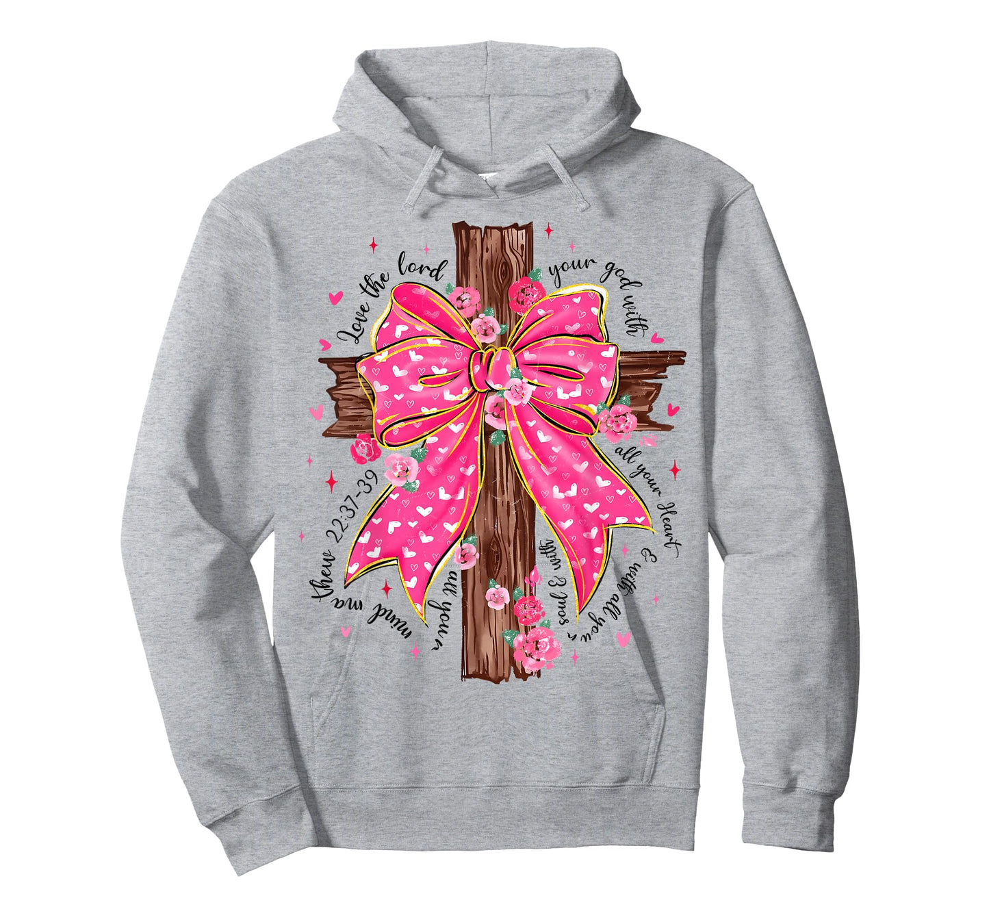 Valentine Cute Jesus Coquette Bow Bible Verse Christian T-Shirt