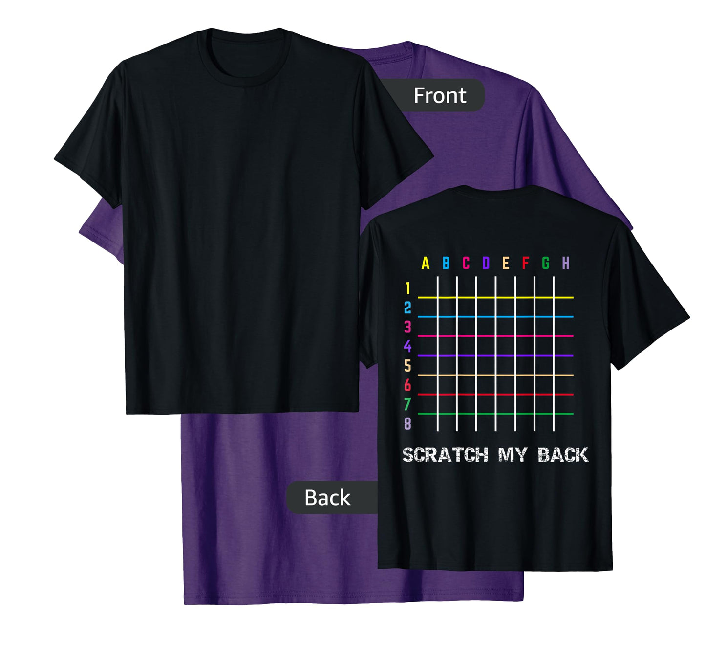 Please Scratch Me Backscratching Grid T-Shirt