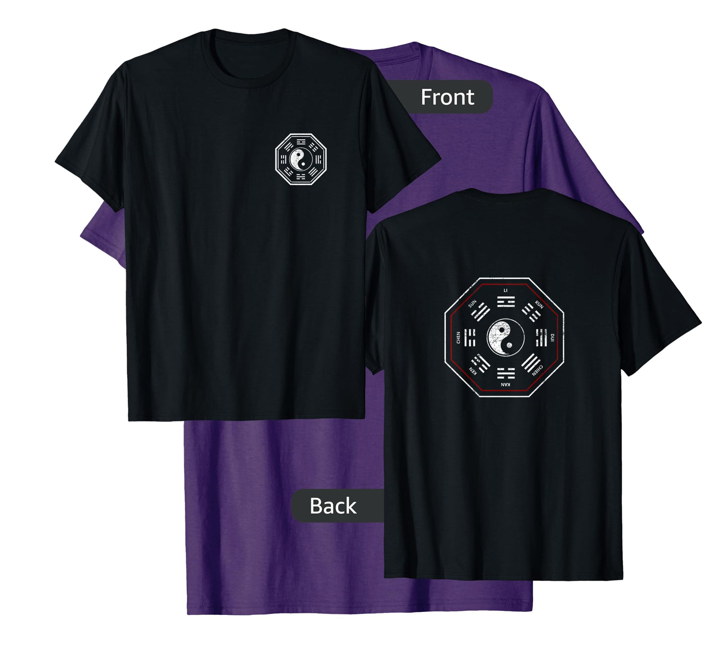 Kan & Li Bagua Yin Yang Tai Chi, Qi Gong, Tibetan Lotus T-Shirt