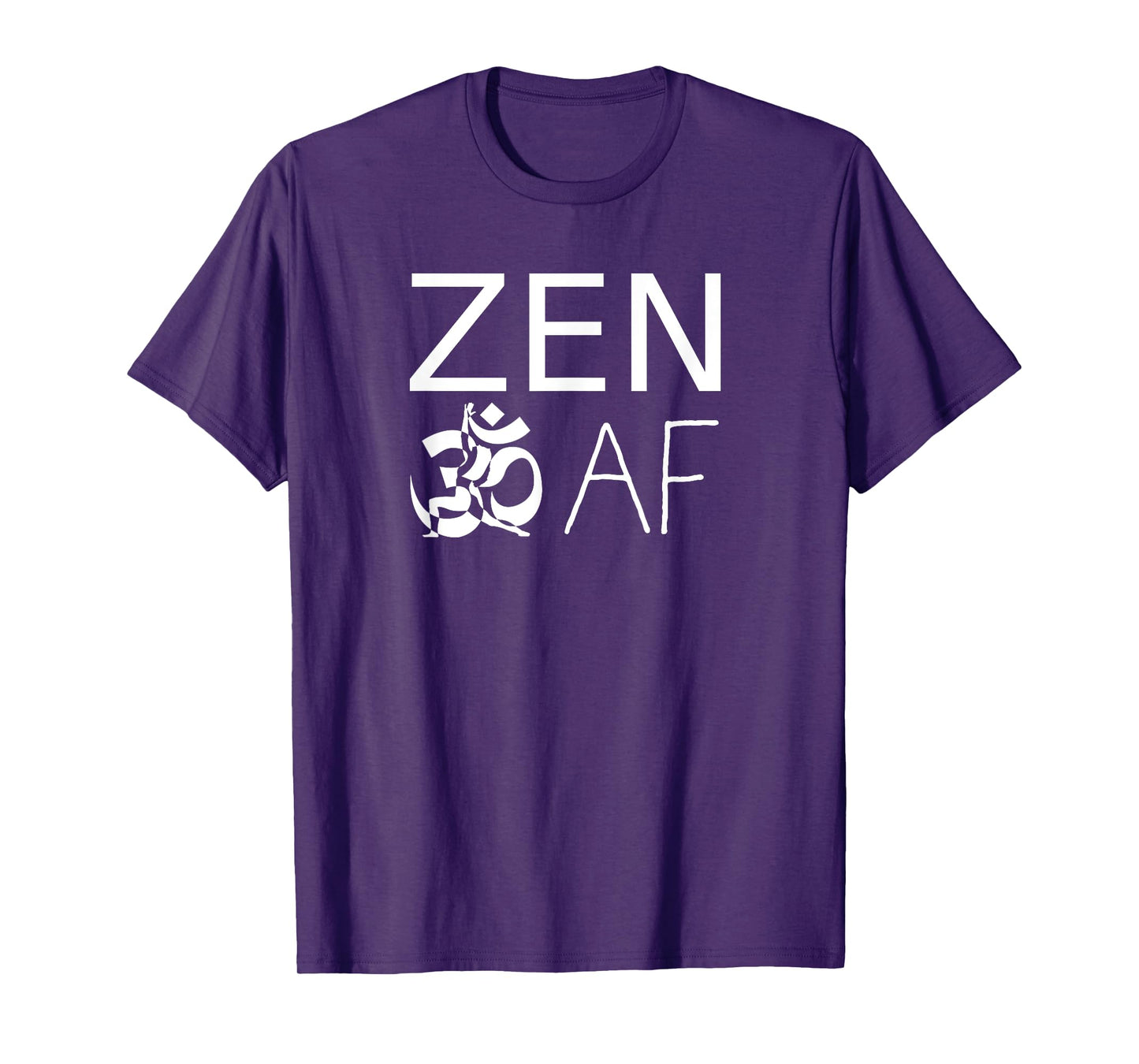 ZEN AF Ohm Sign Yoga Warrior T-Shirt