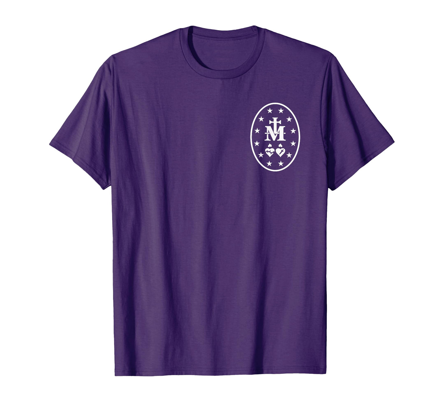 Miraculous Medal T-Shirt Catholic Virgin Mary Sacred Heart T-Shirt