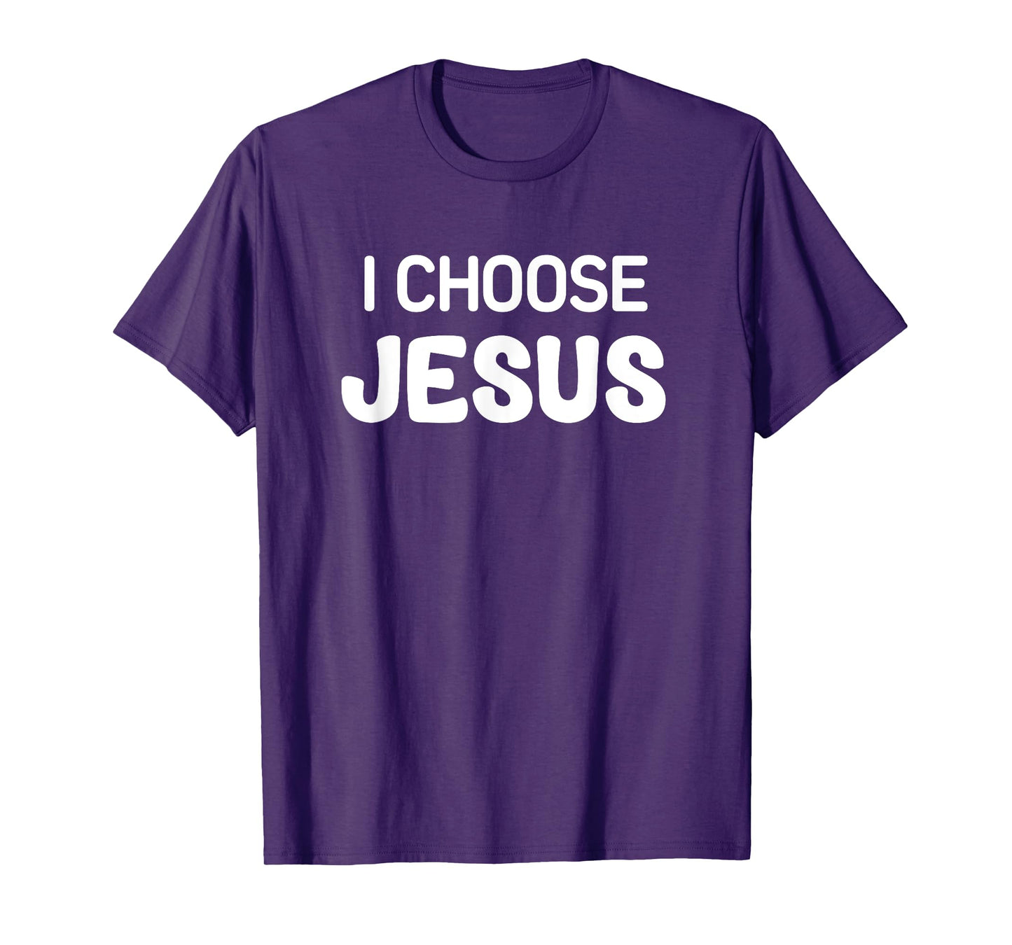 I Choose Jesus, Faith, Christian, Life Quotes T-Shirt, Small, Black