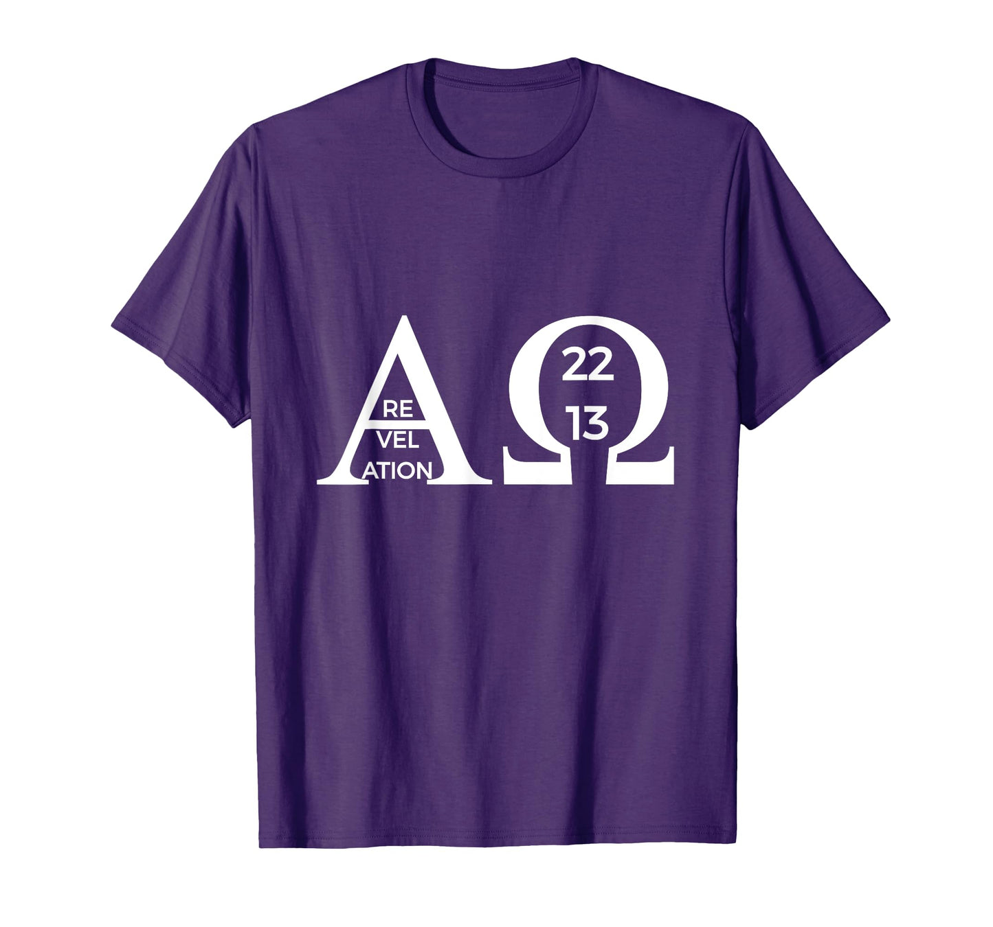 Revelation 22:13 Alpha Omega T-Shirt Bible Christian Shirt T-Shirt