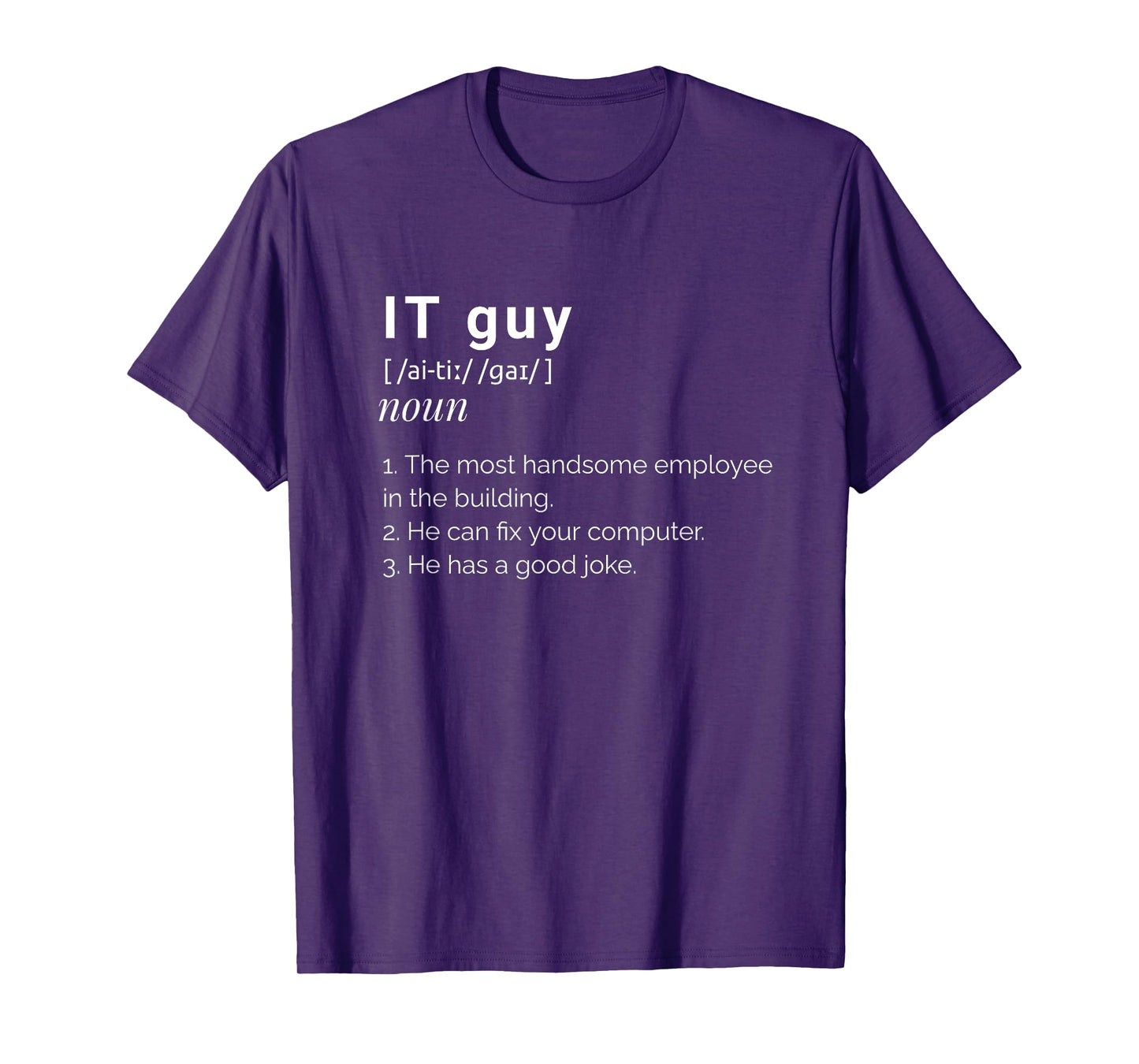 It Guy Funny Definition Computer Nerd T-Shirt