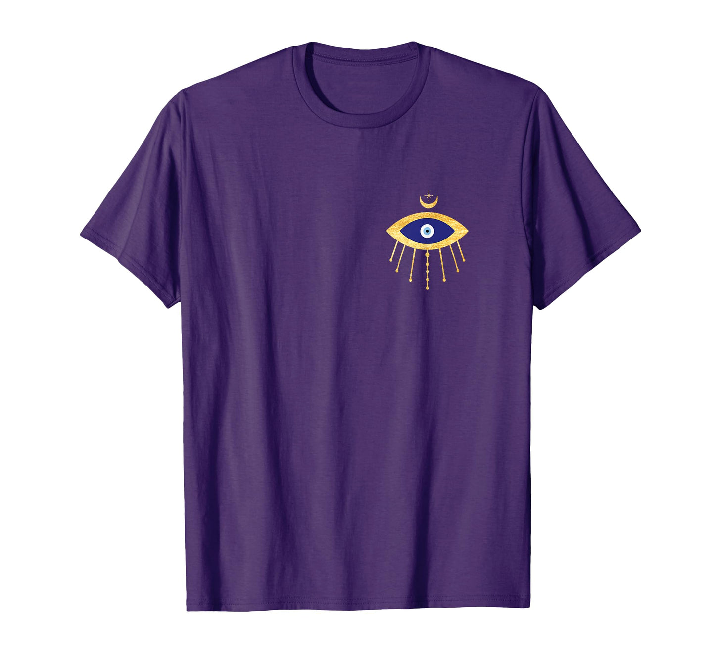 All Seeing Evil Eye Yellow Eyelashes Curse Protection T-Shirt