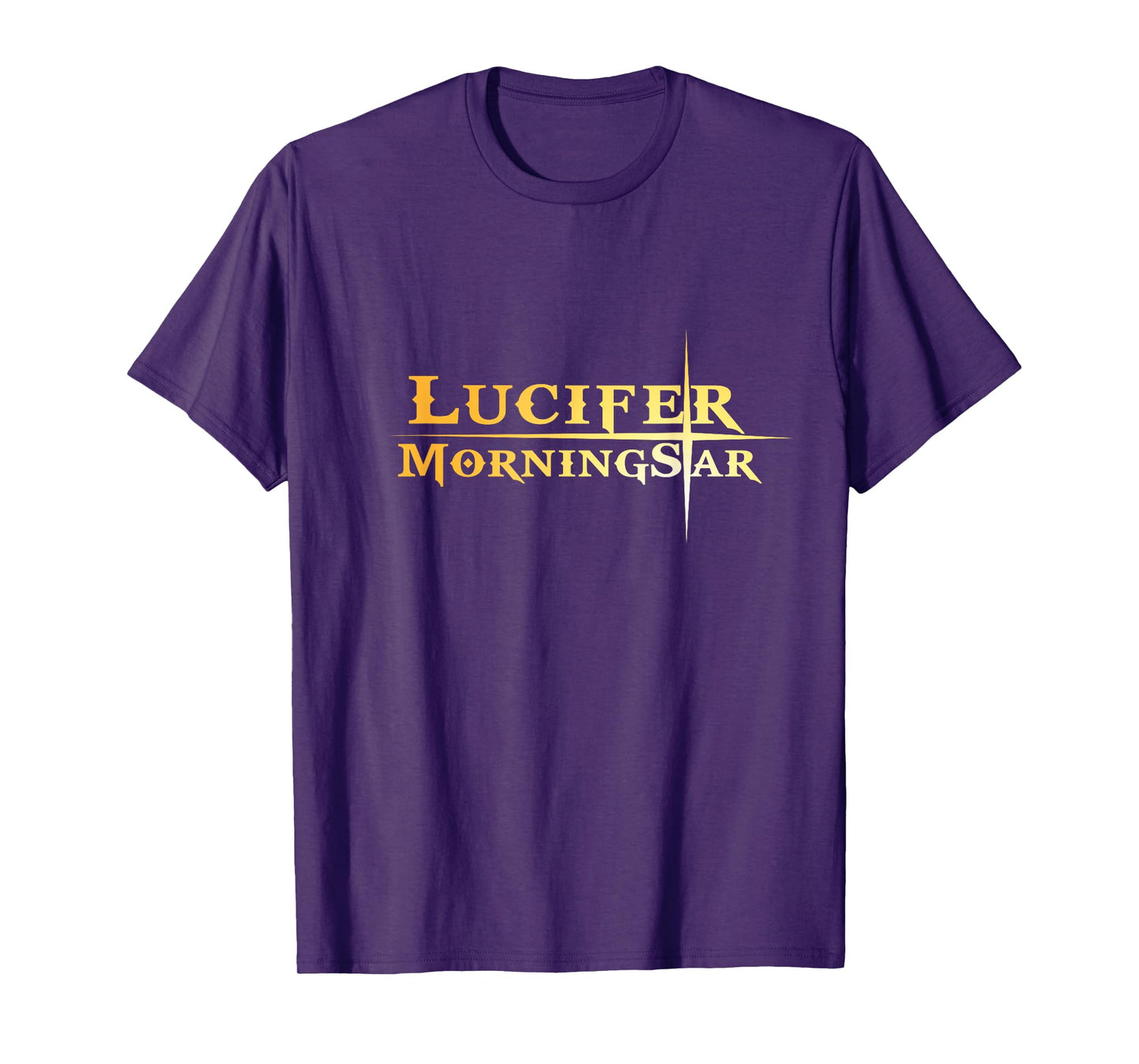 Lucifer Morningstar in a Morning Star Funny Devil Humor Joke T-Shirt