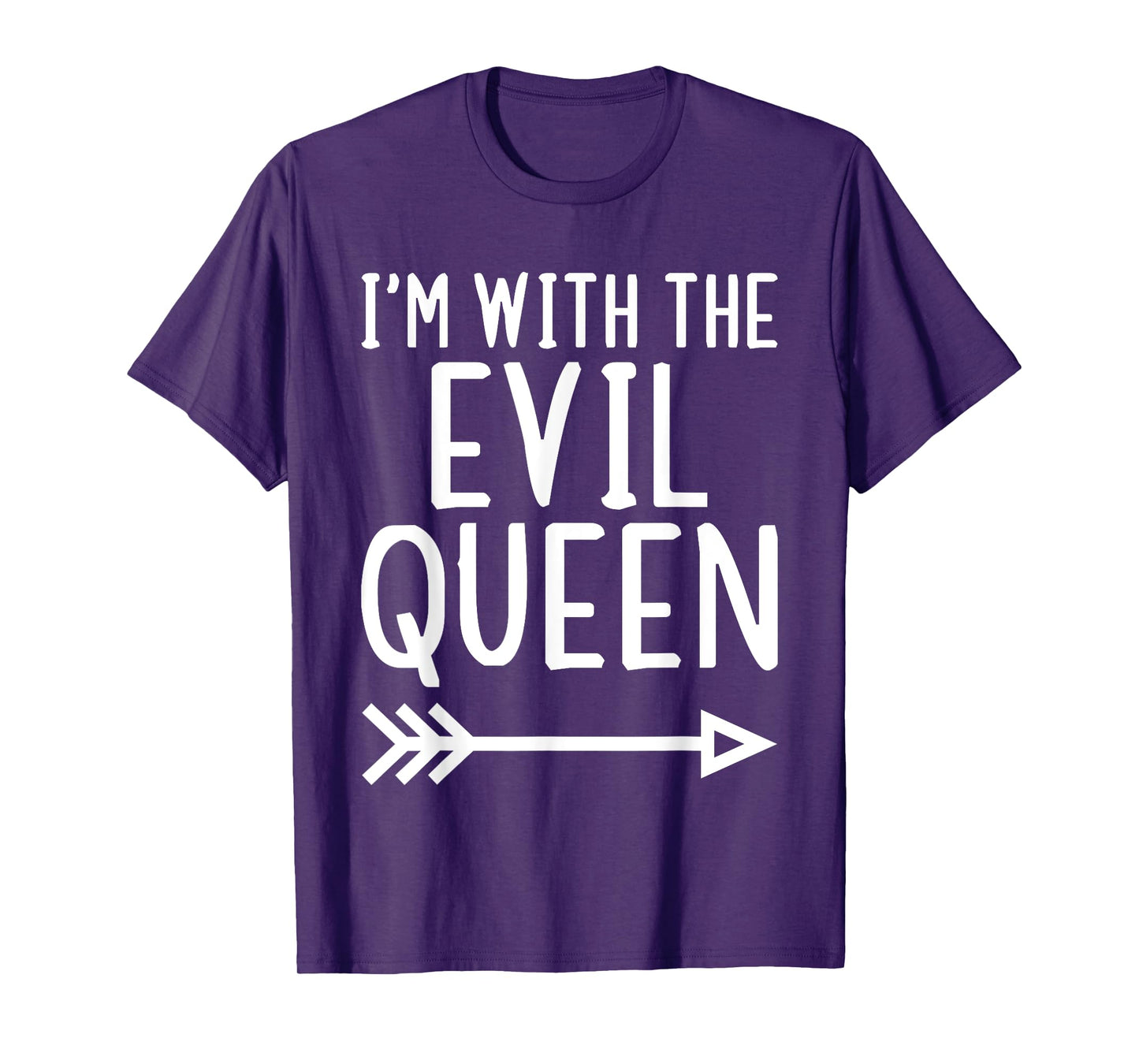 I'm With The Evil Queen Funny Matching Halloween Costume T-Shirt