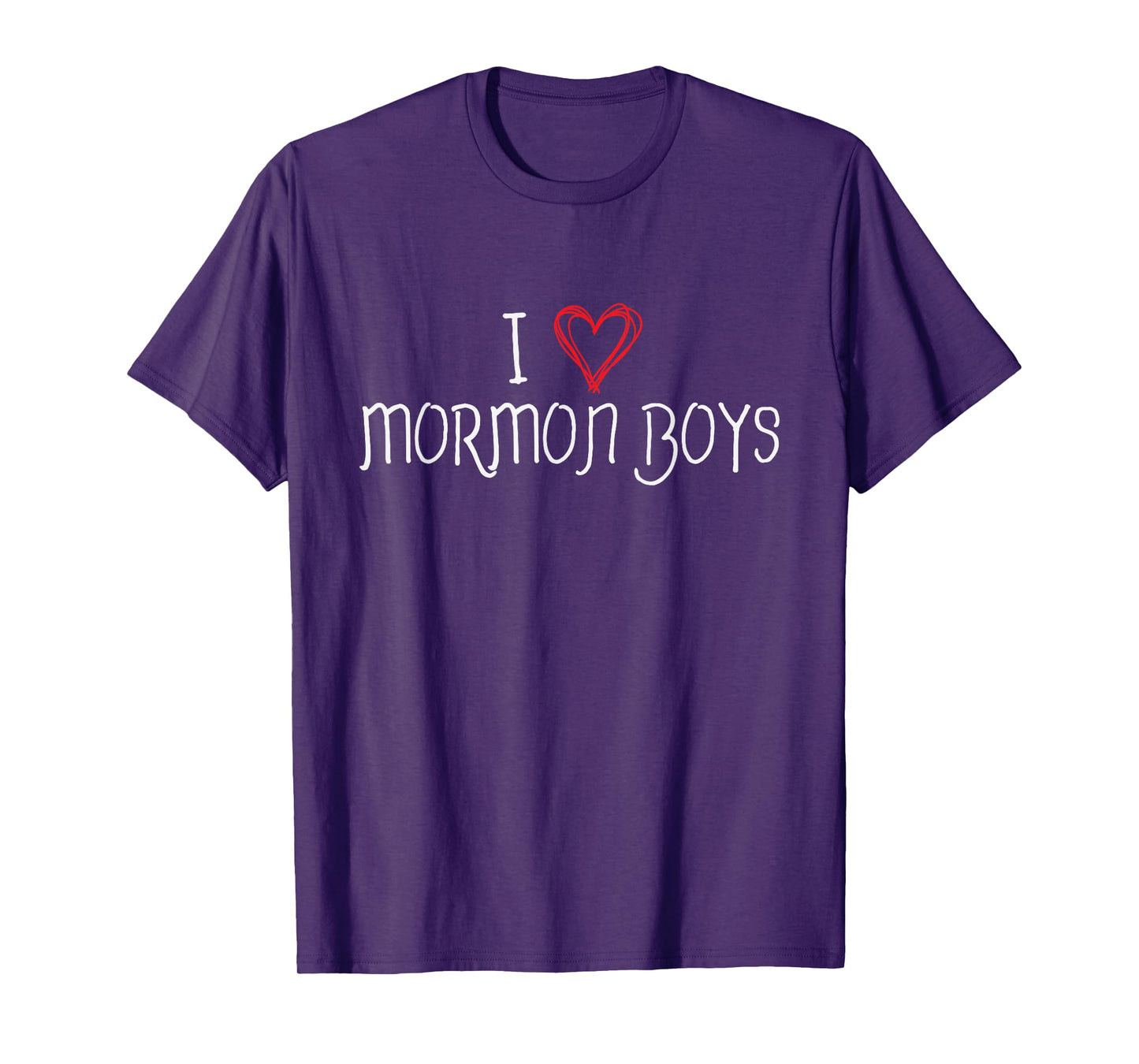 I Heart Love Mormon Boys Cute Funny LDS T-Shirt T-Shirt