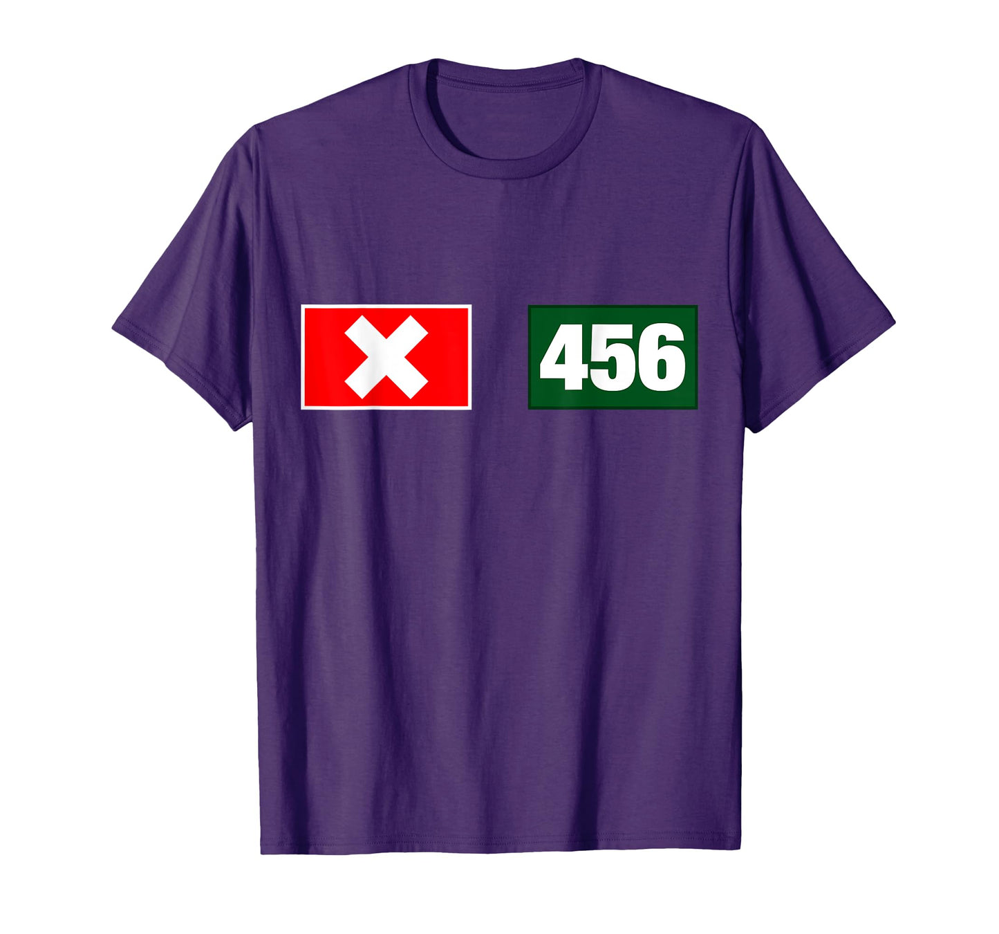 Cool 456 Code Number Illustration Novelty Graphic Designs T-Shirt