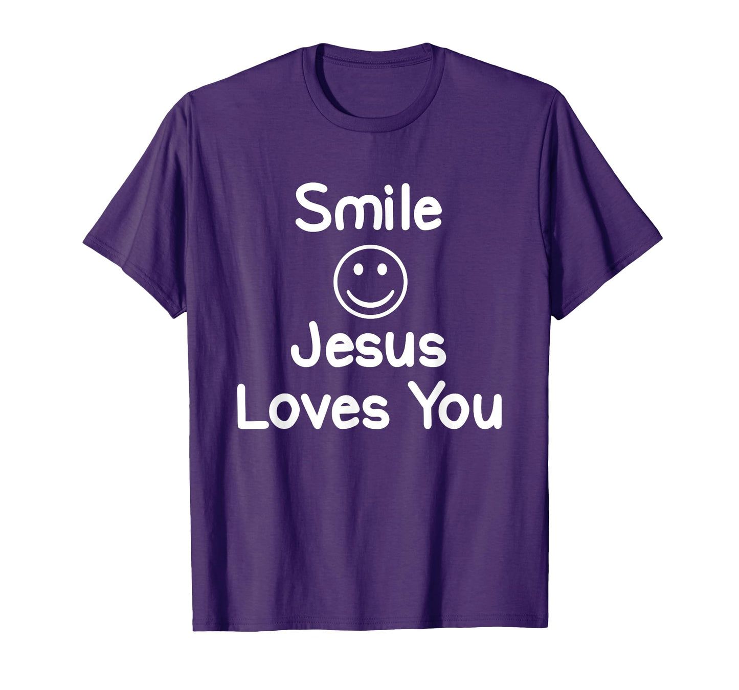 Inspirational Smile Jesus Loves You T-shirt. Faith Tee T-Shirt