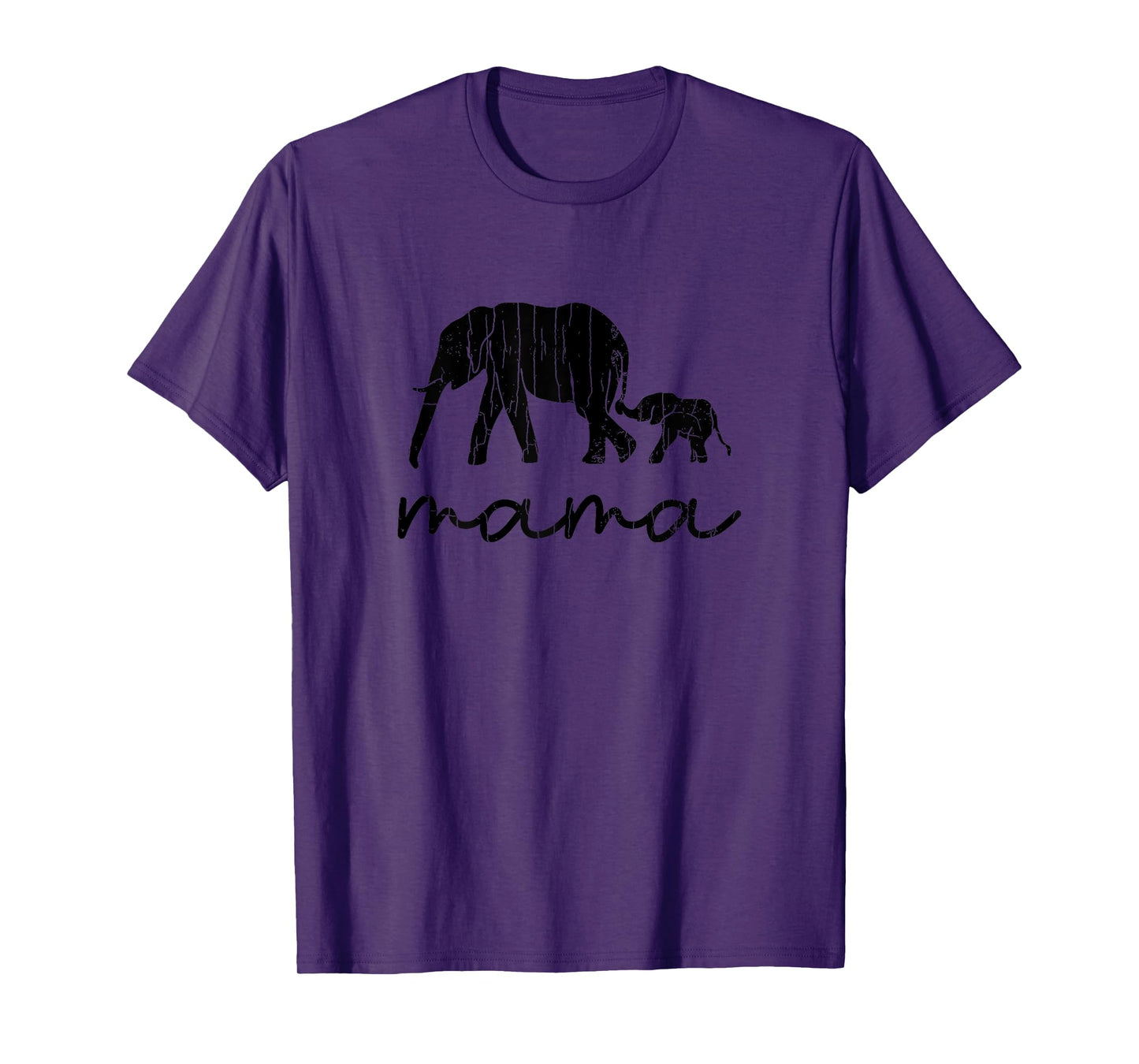 Mama Elephant Funny Elephants Lover Mom Girl Graphic T-Shirt