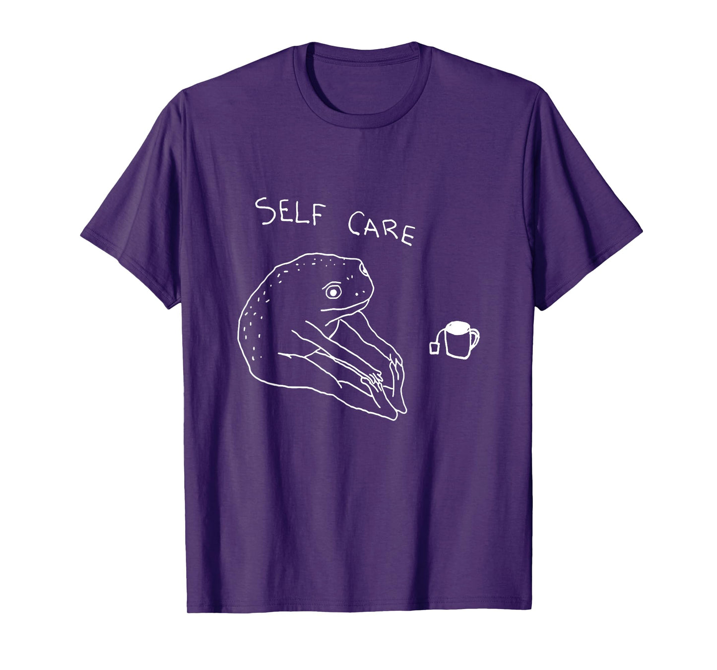 Self Care | Frog Drinking Tea | Yoga T-Shirt