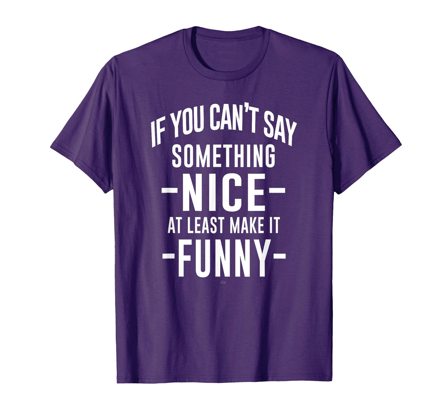 sassy If You Can't Say Something Nice at least make it funny T-Shirt