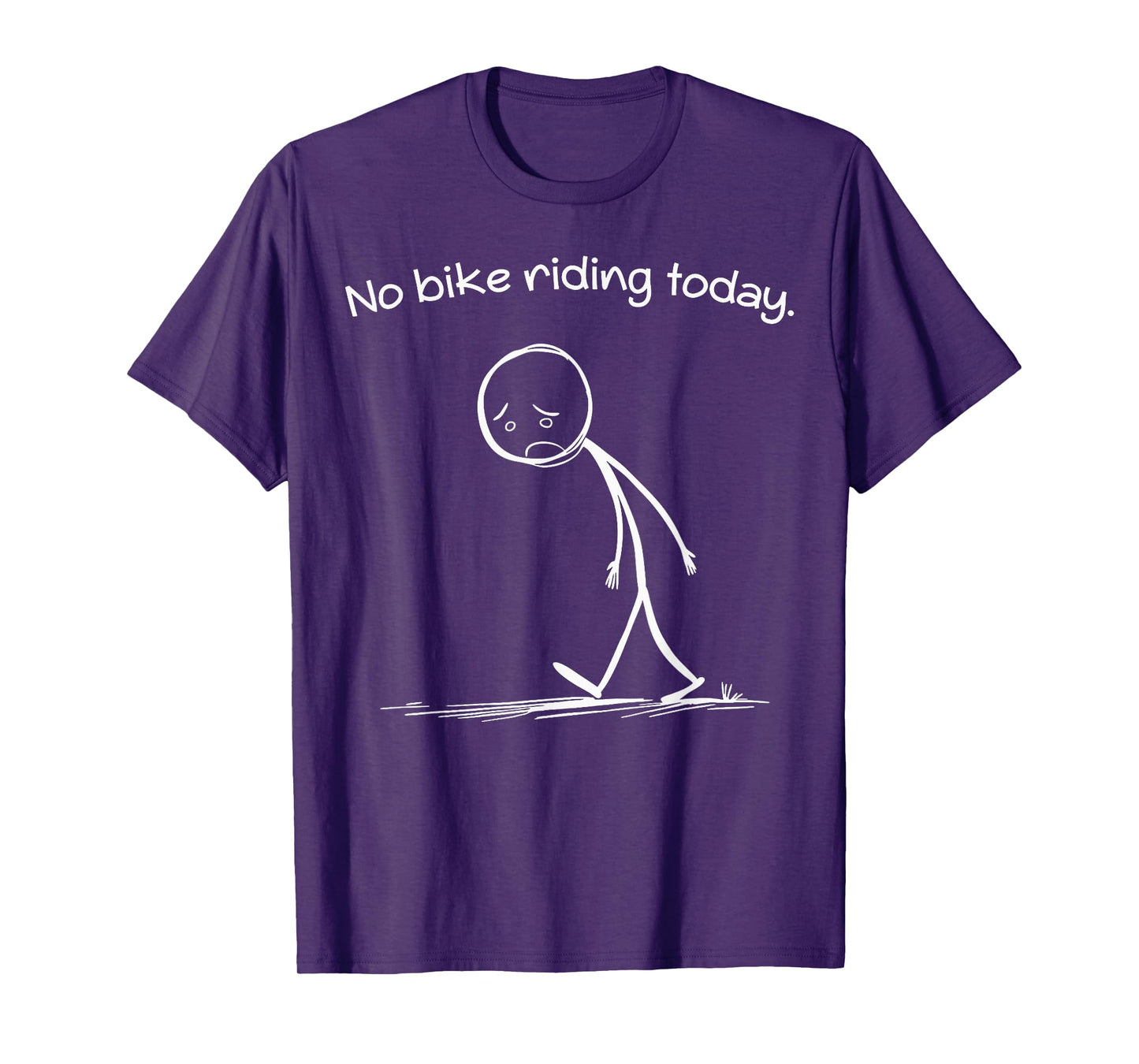 Vintage Meme No Bike Riding Today Funny Cyclist T-Shirt