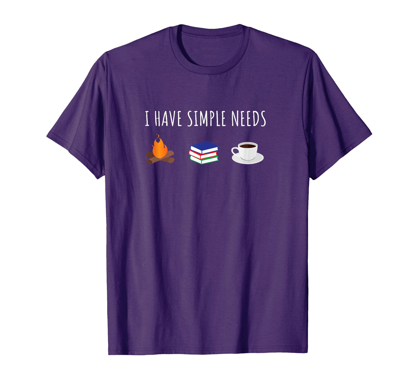 Funny Love Camping Reading Coffee T-Shirt