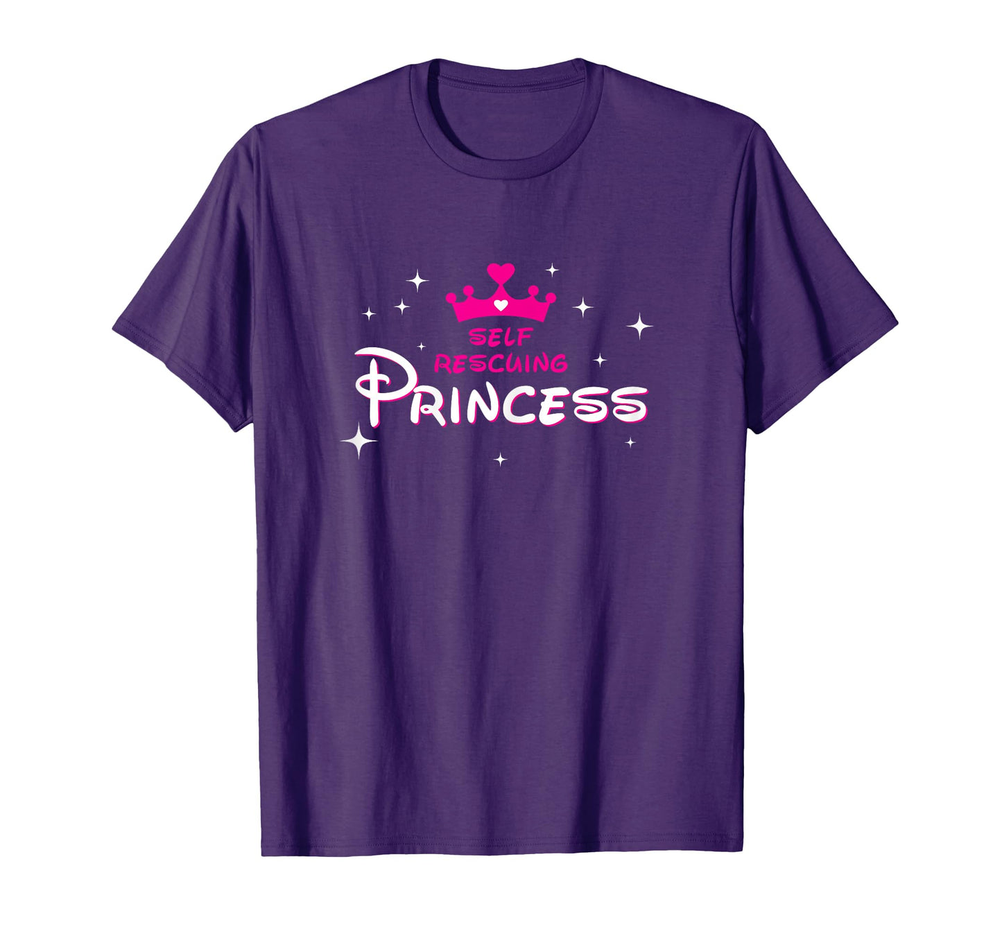 Womens Self Rescuing Princess Shirt | Fun Strong Confident Women