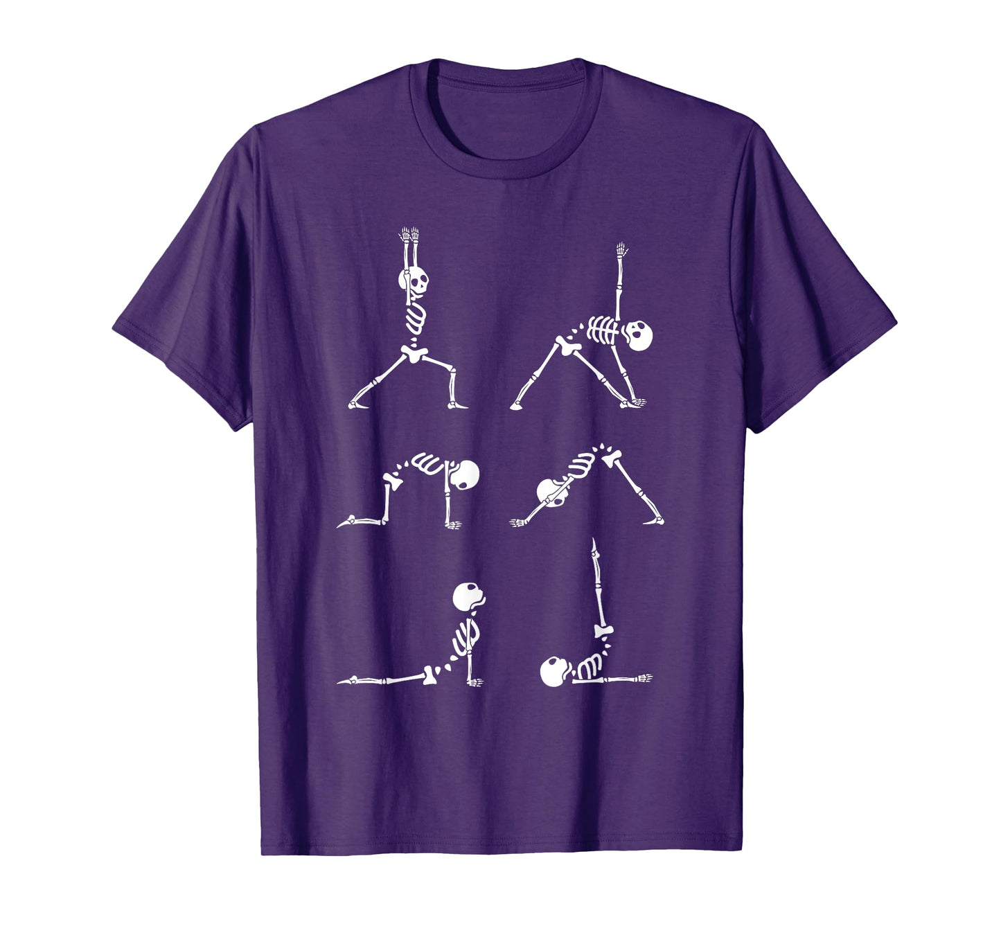 Yoga Skeleton Shirt Funny Halloween Exercise Costume T-Shirt