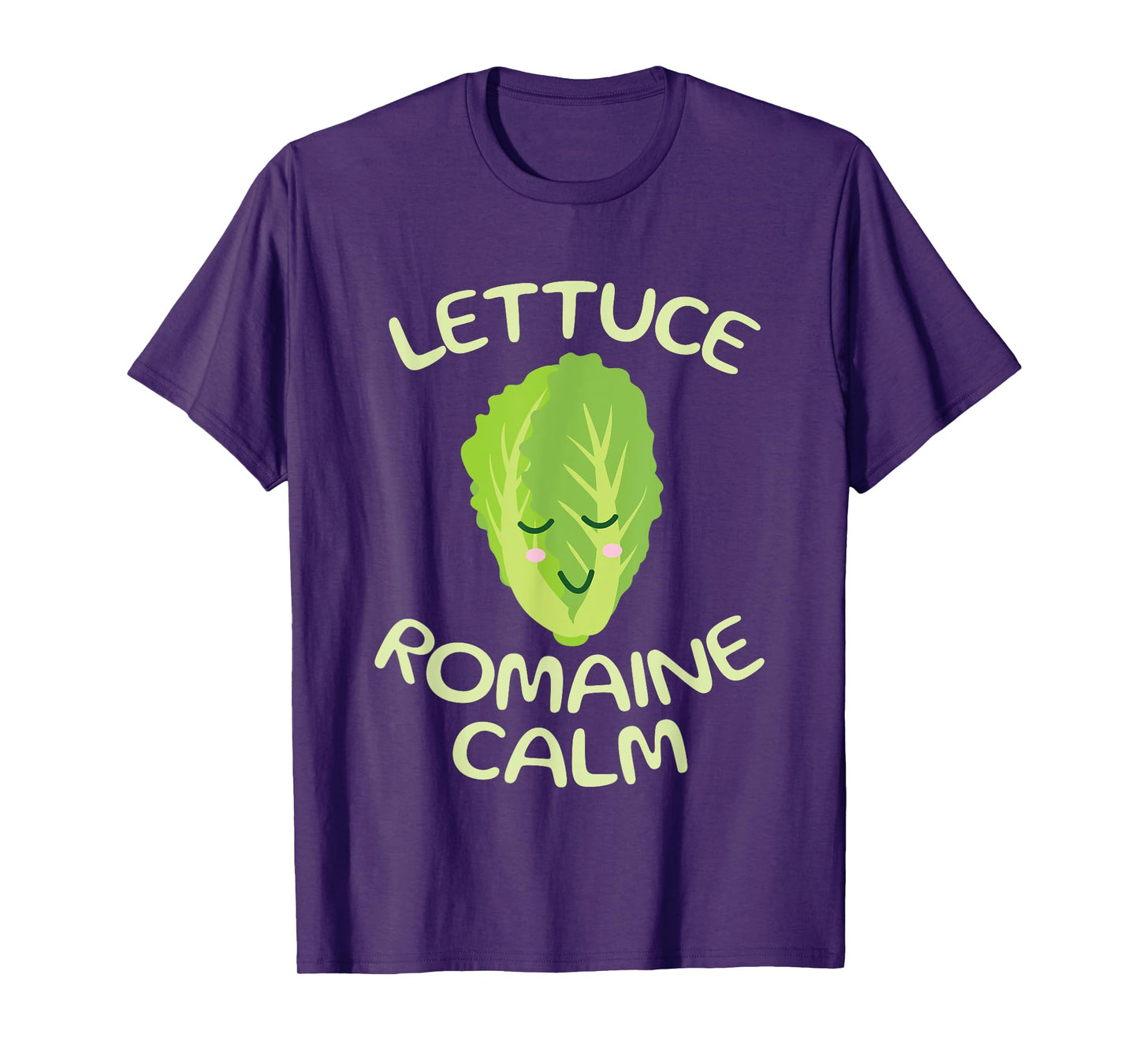Vegan Vegetarian Unique Gifts Apparel Vegan Lettuce Romaine Calm Funny Vegetarian Vegetables Yoga T-Shirt