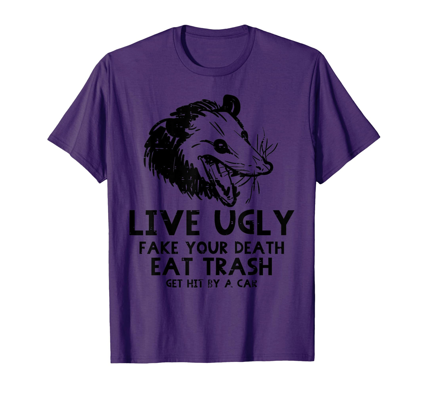 Opossum Live Ugly Fake Your Death Funny Possum Men Women Kid T-Shirt