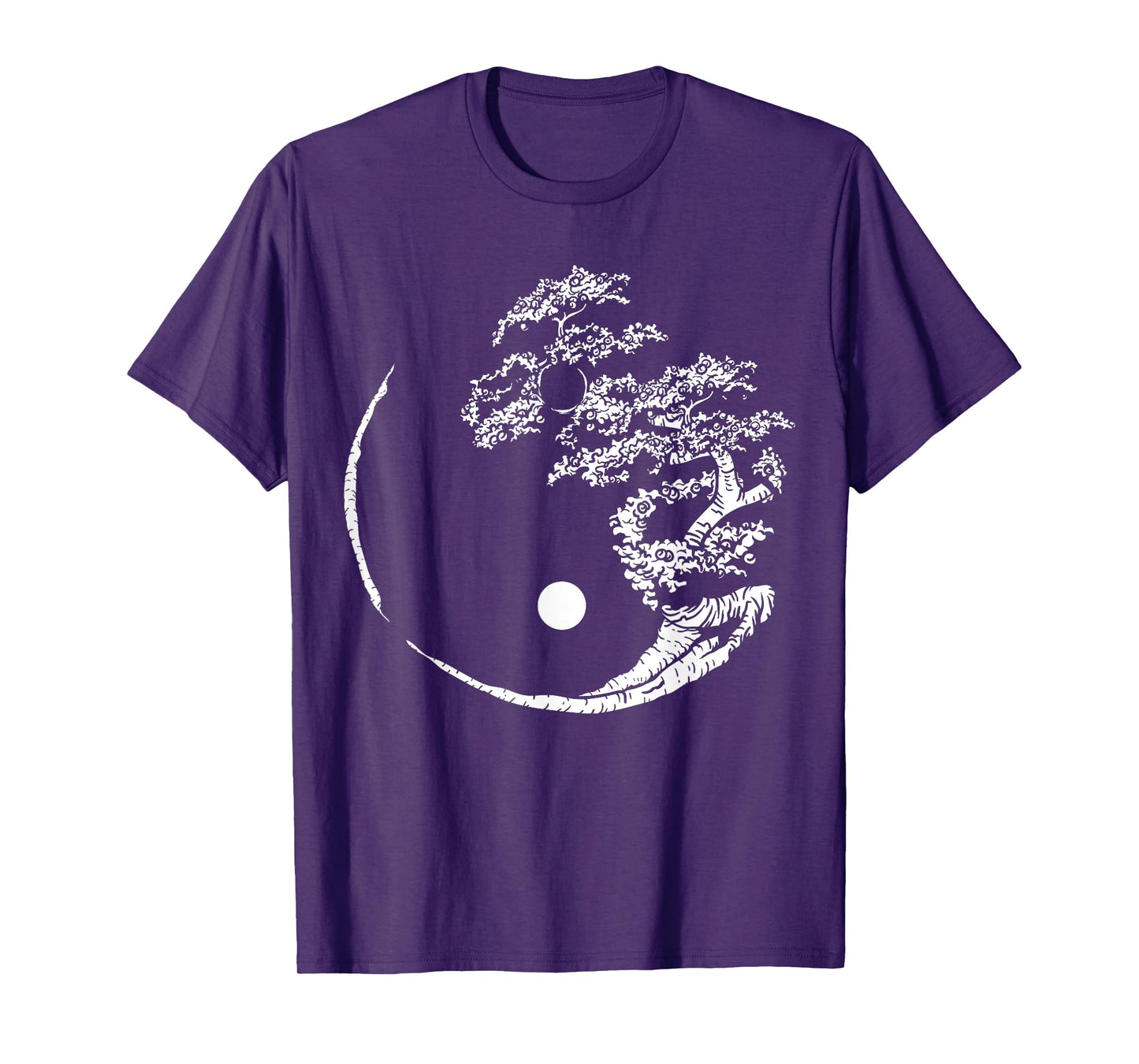 Mandala Yin Yang Bonsai Tree Funny Hippie Gift For Men Women T-Shirt