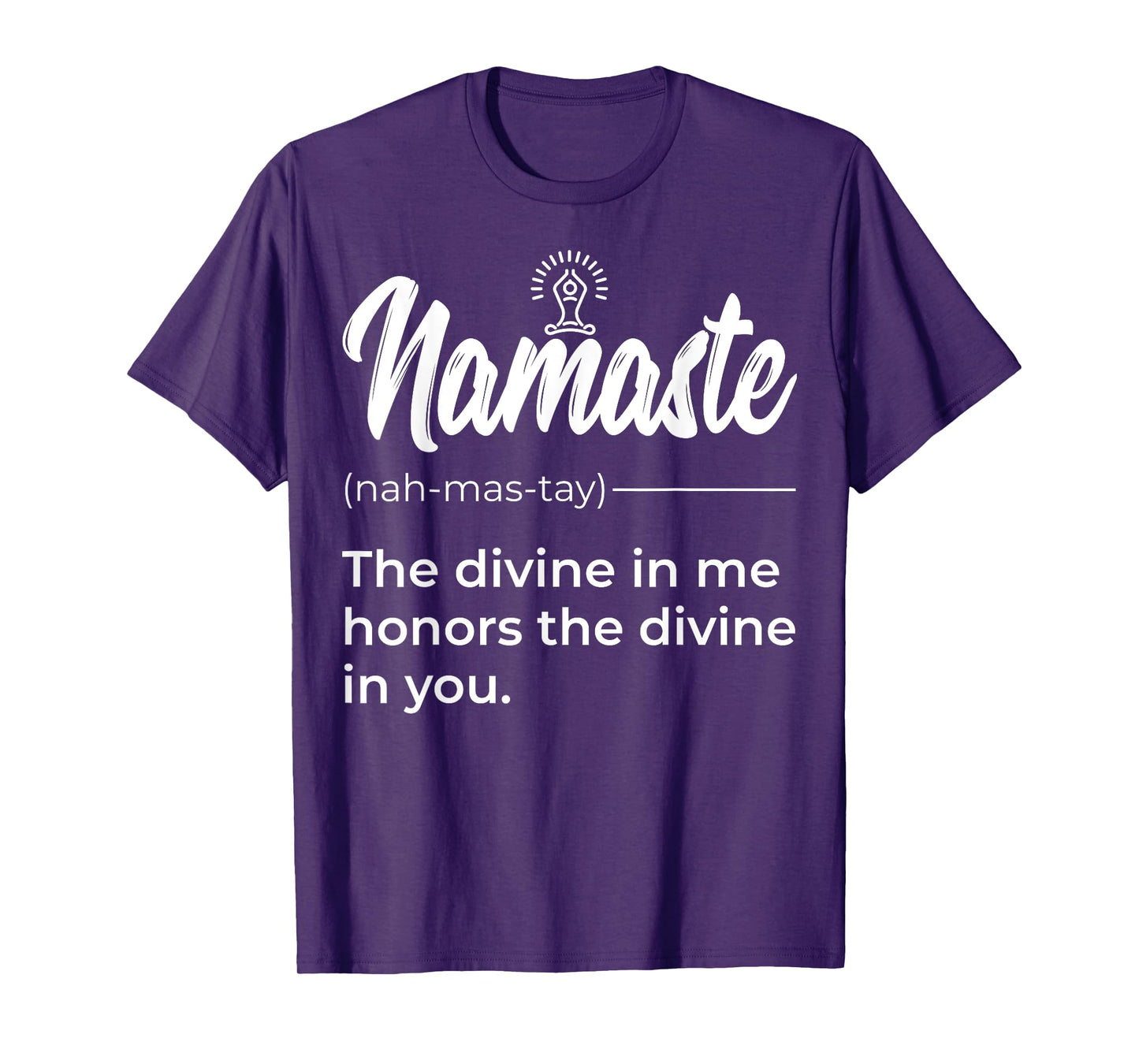 Namaste Buddha Lotus Definition Quotes Yoga Lover T-Shirt