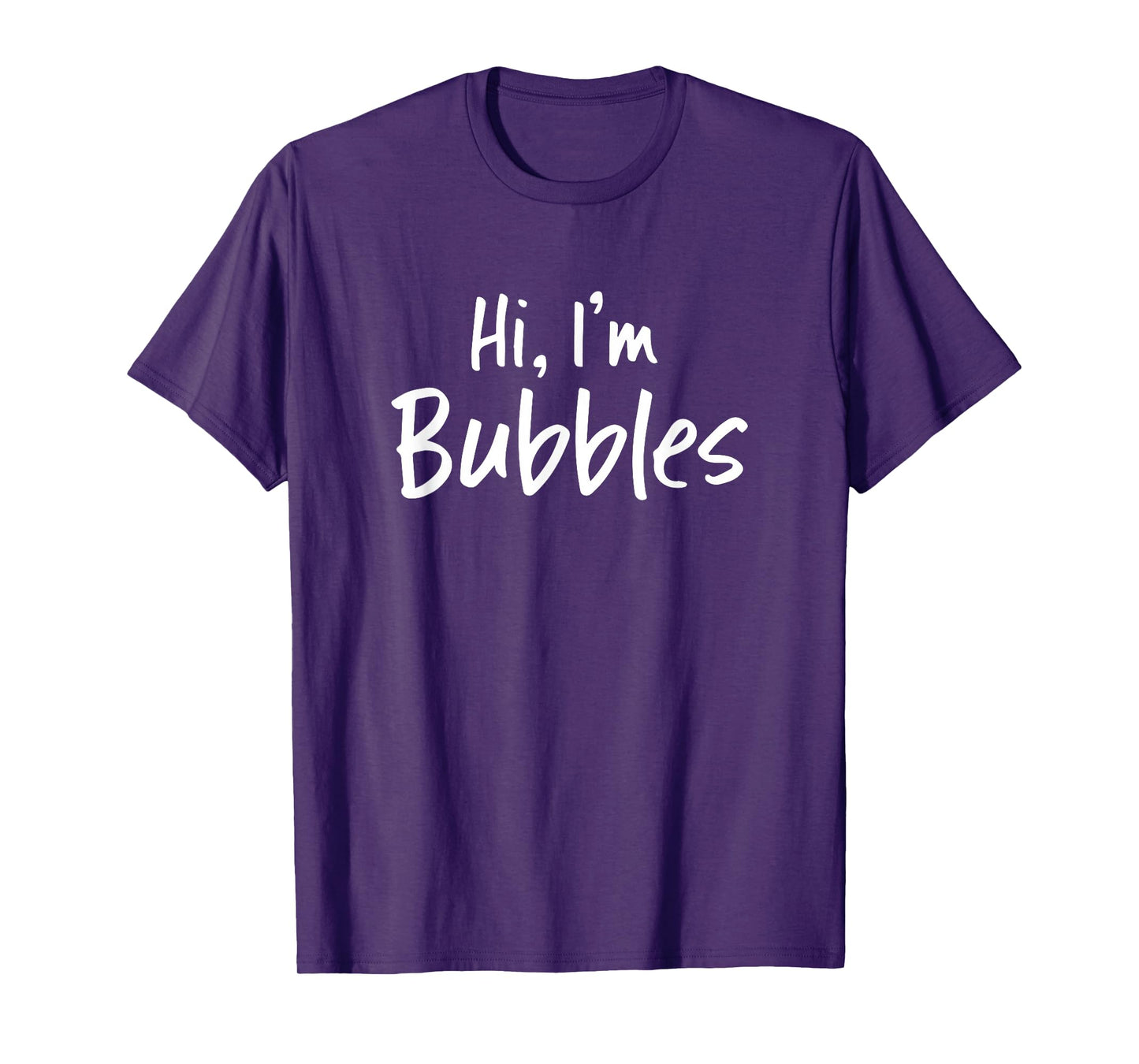 Hi, I'm Bubbles for Him Funny Husband Boyfriend Couple T-Shirt