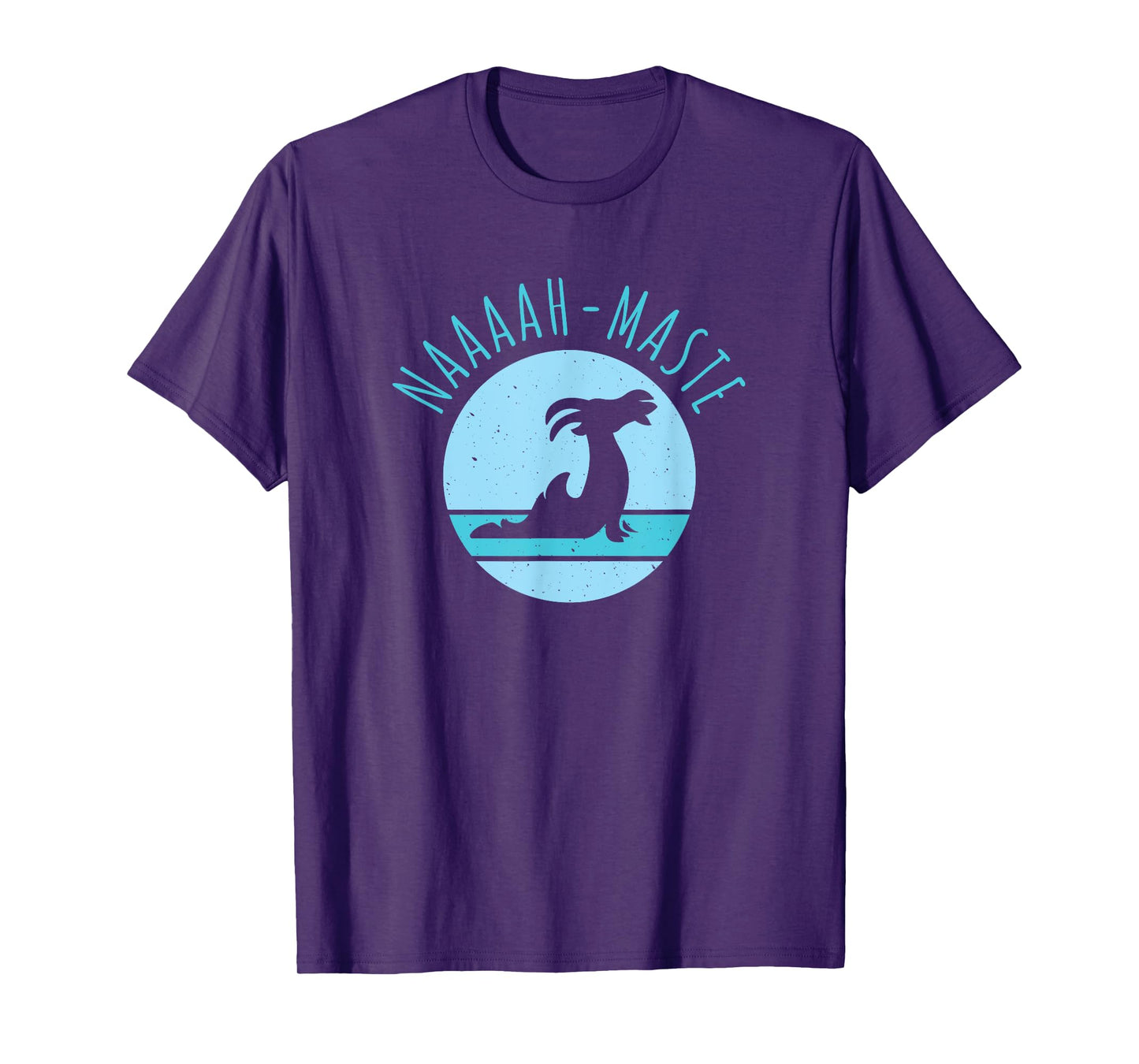 Funny Naaaah-maste Goat Yoga Namaste T-Shirt, Small, Black