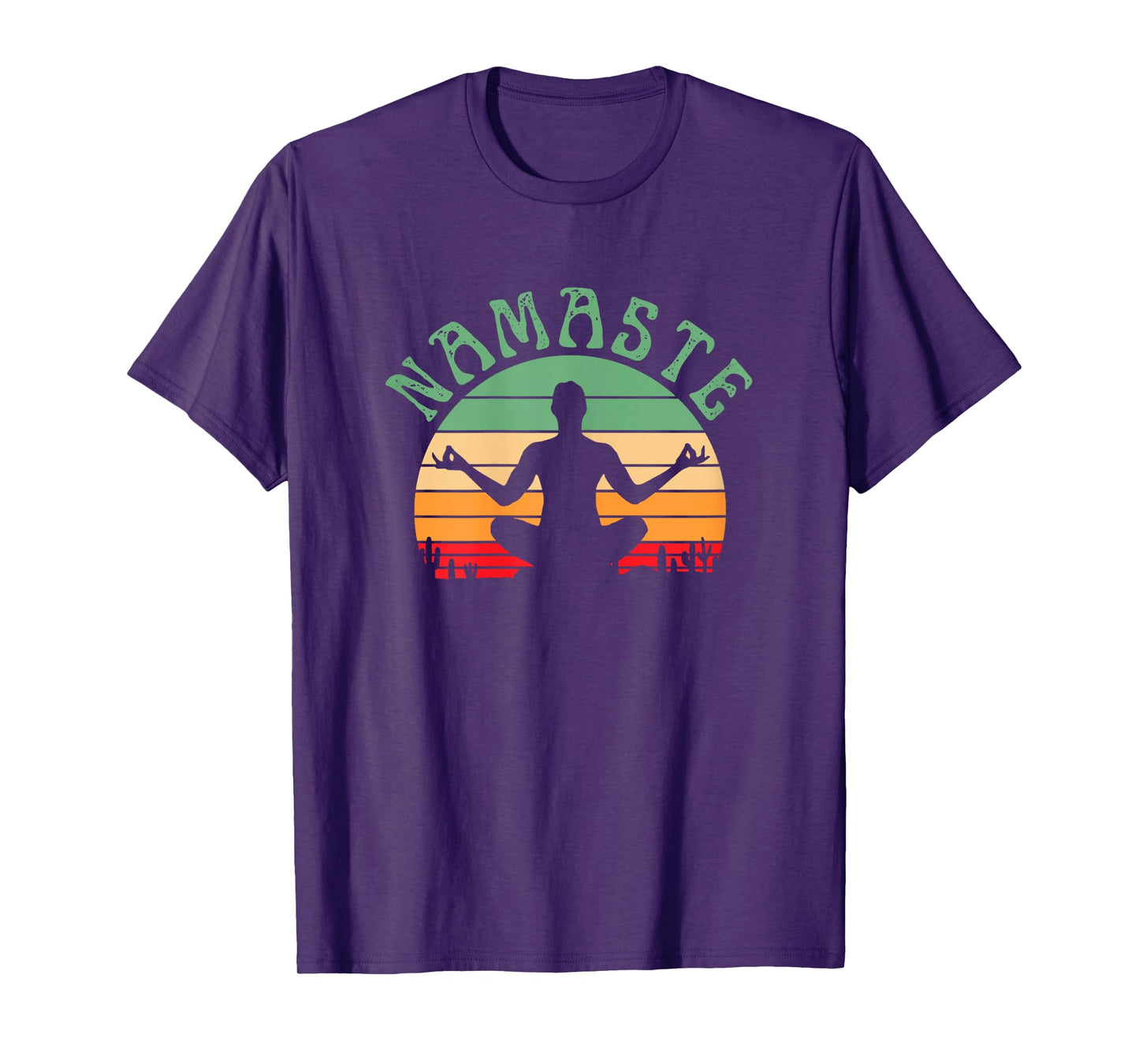 Namaste Yoga Poses Zen Fitness Women Workout Wear T-Shirt
