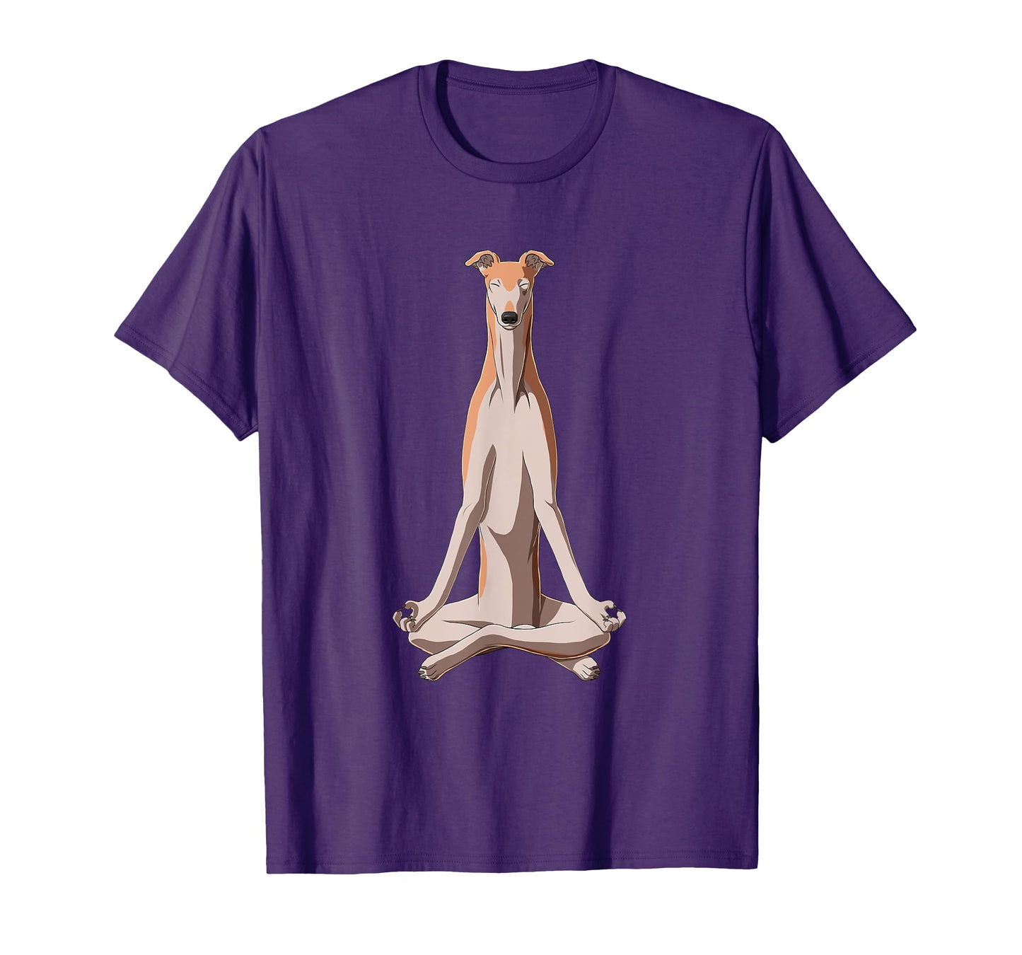 Funny Yoga Dog Greyhound T-Shirt for Men Women Kids