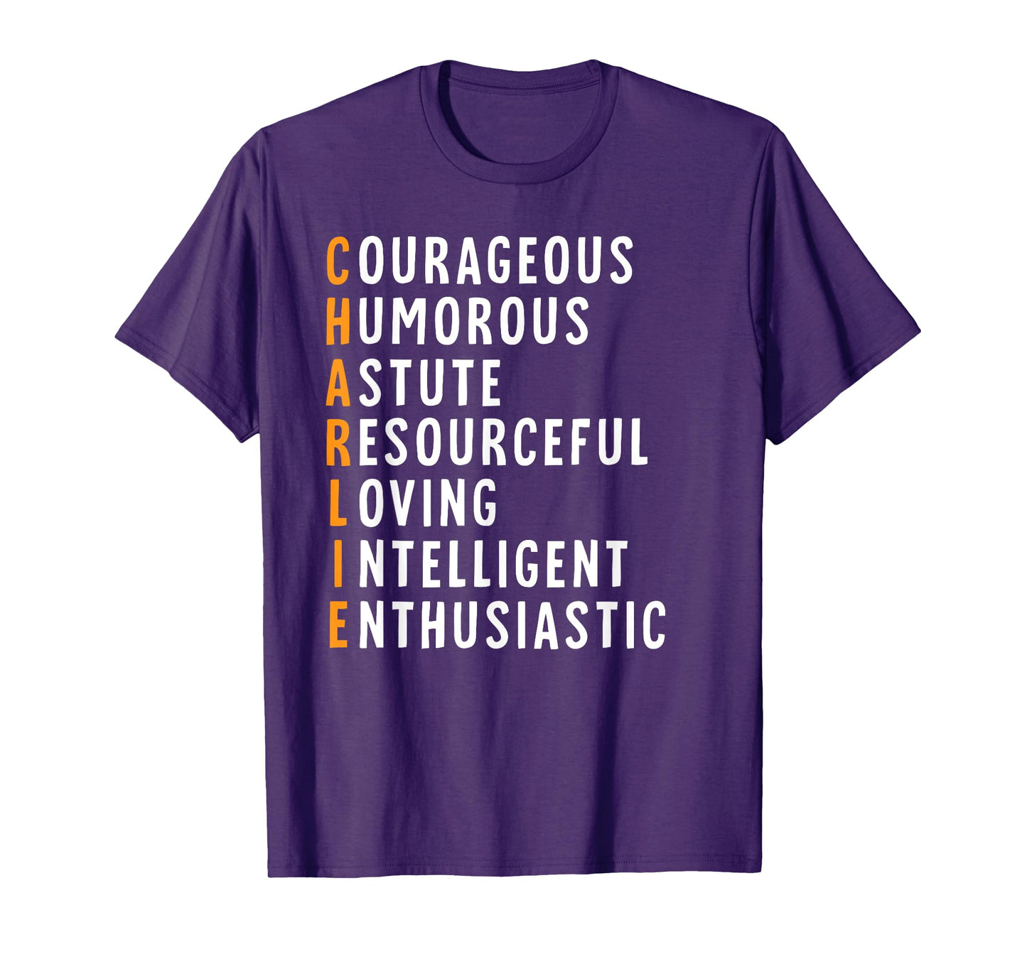 Charlie Name Definition Meaning Funny Birthday T-Shirt