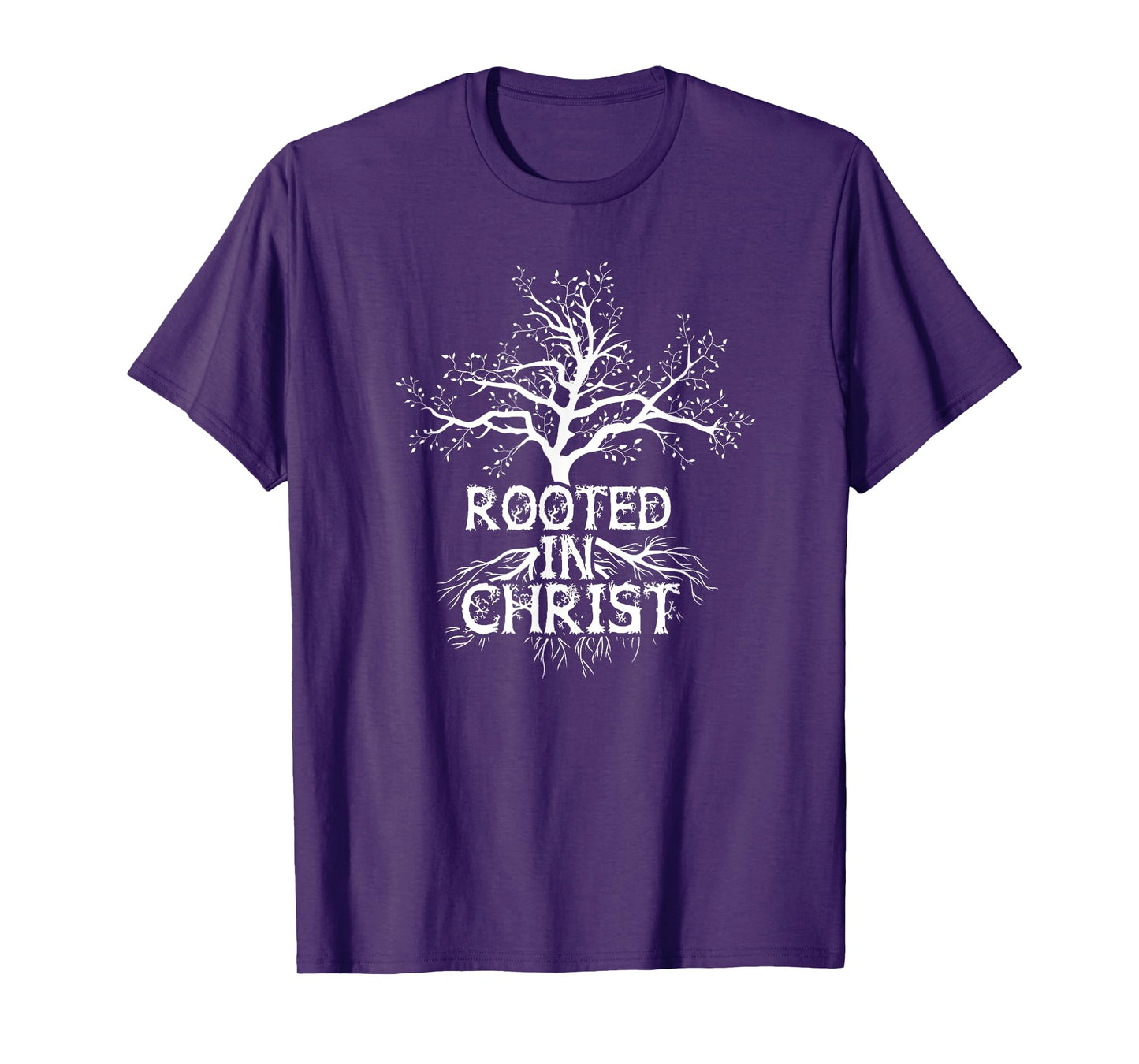 Rooted in Christ T-Shirt Christian Faith and Love in God Tee T-Shirt