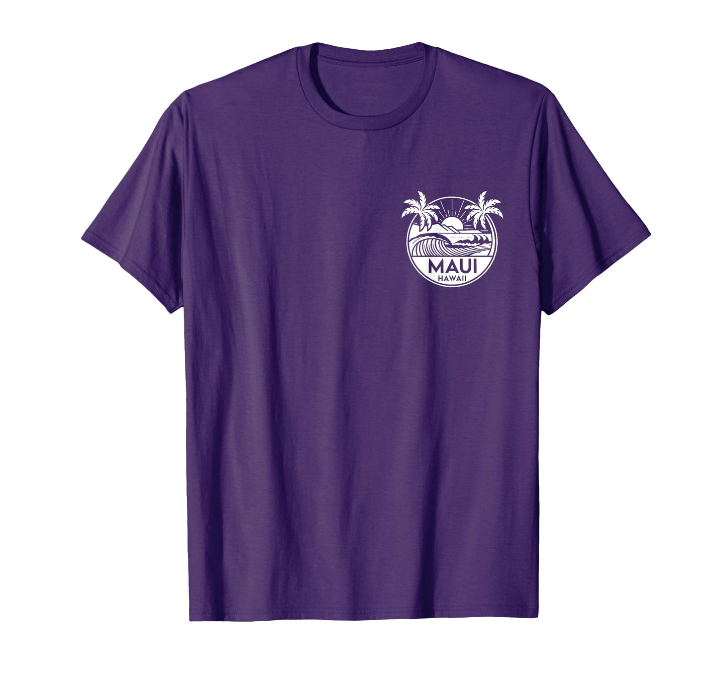 Maui Hawaii Front and Back Beach Surf T-Shirt