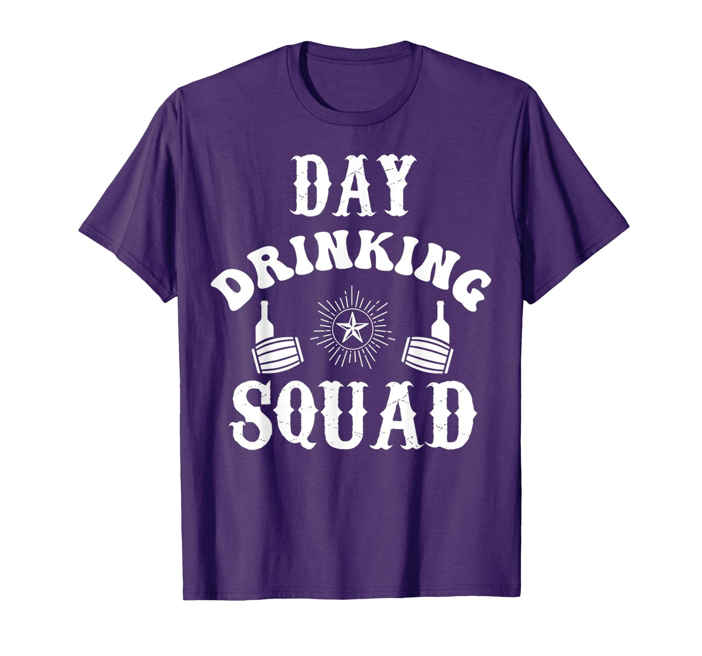 Day Drinking Squad Funny Drunk Alcohol Drinker Party Quote T-Shirt