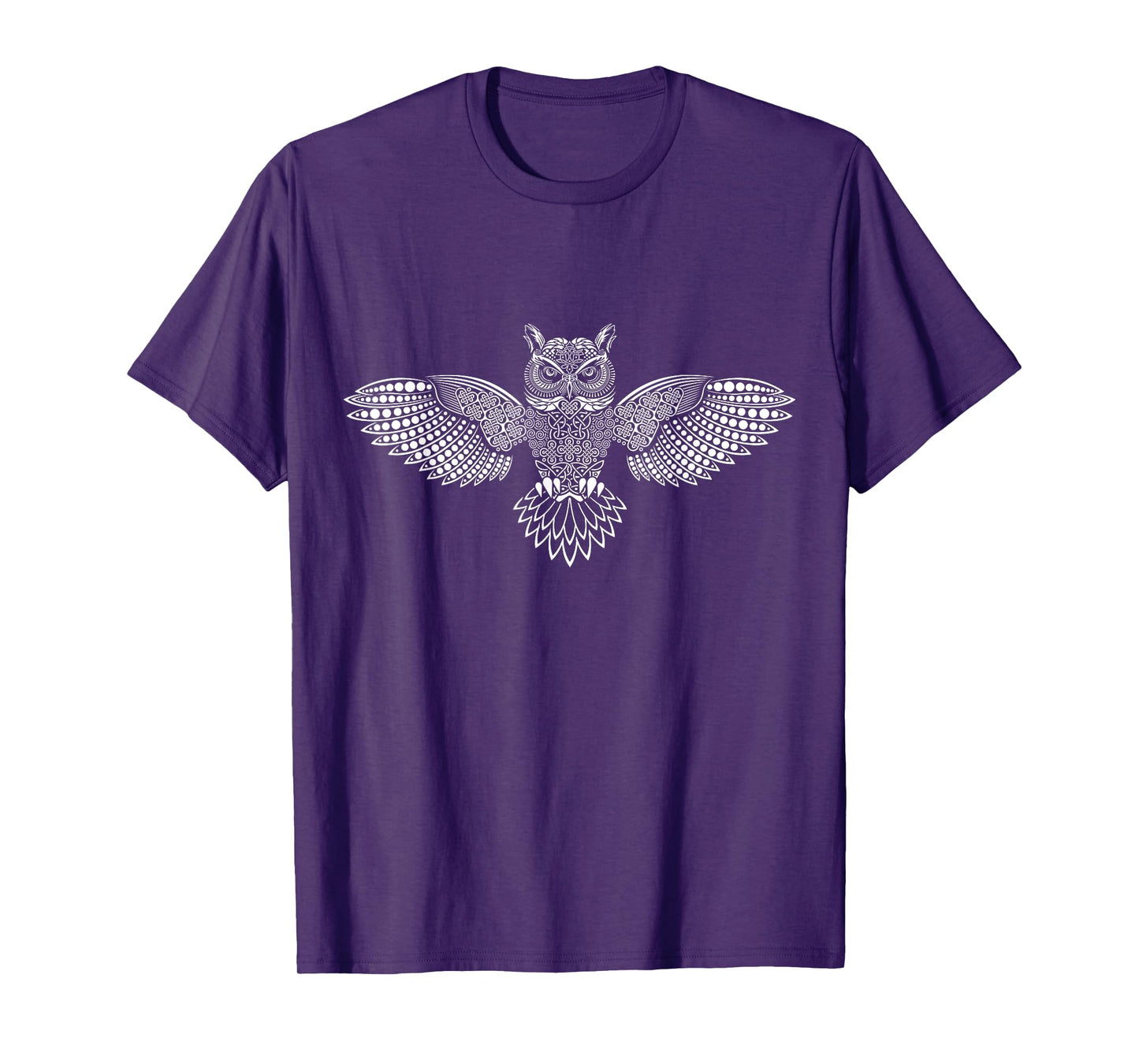 VIKING CELTIC KNOTWORK TRIBAL TATTOO OWL T-SHIRT T-Shirt