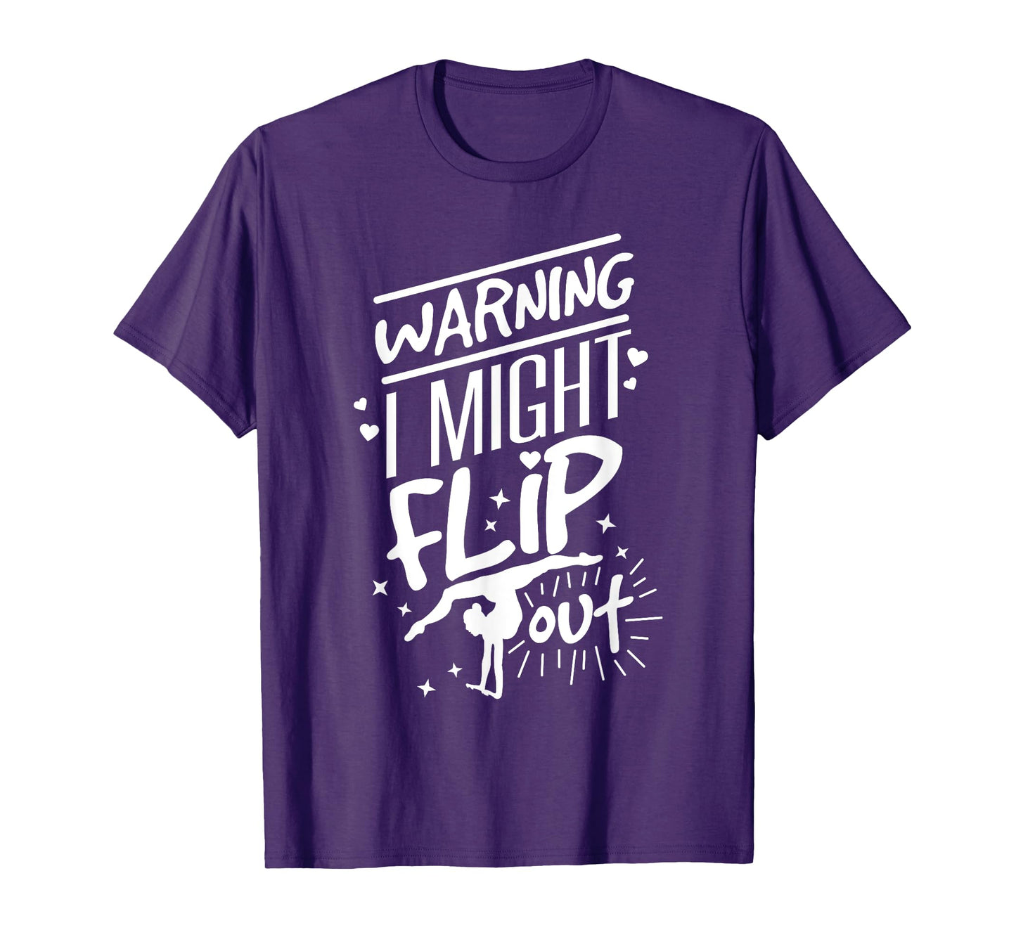I Might Flip Out Funny Gymnastics Cheerleading Gymnast Girls T-Shirt